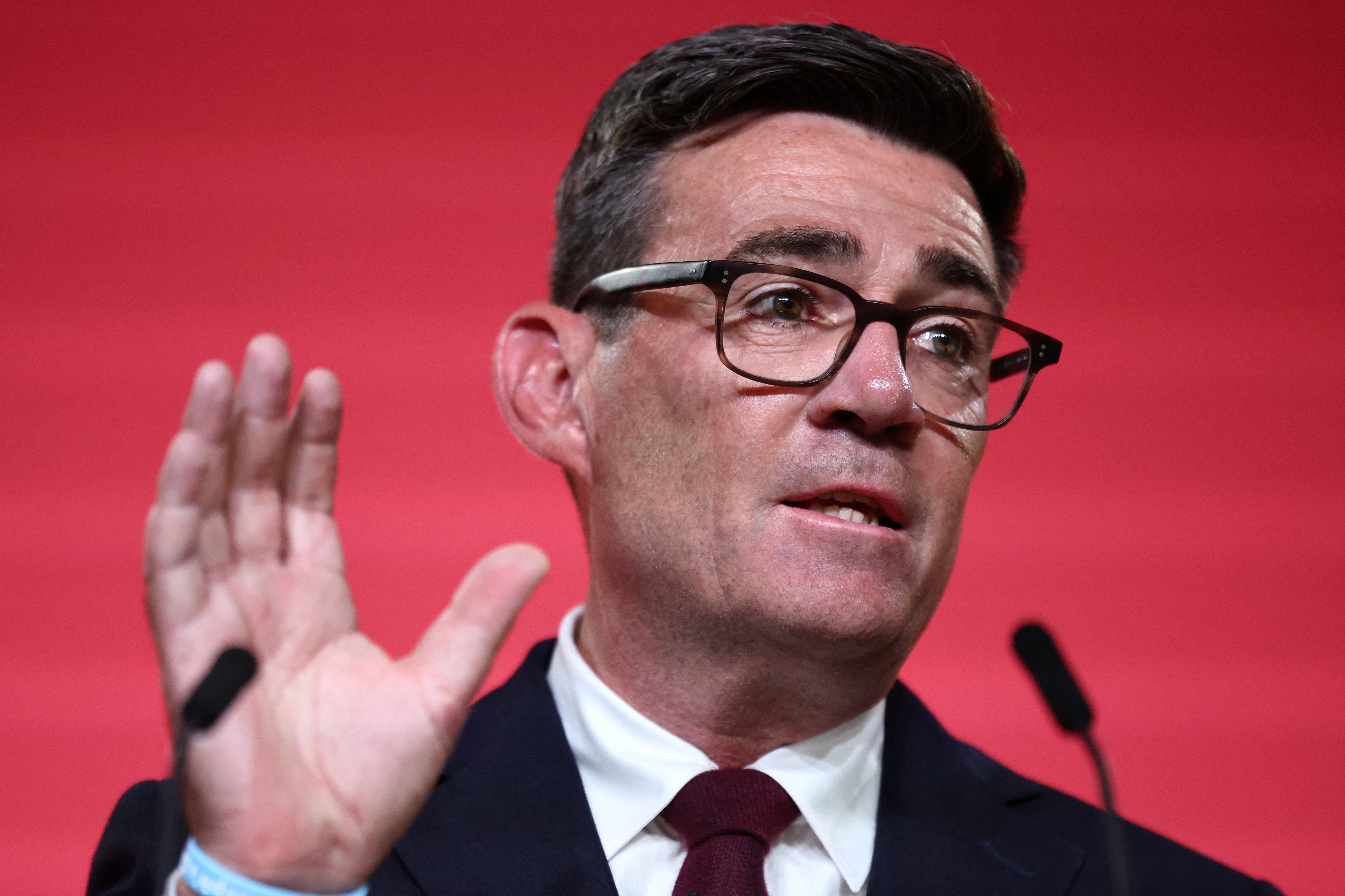 Andy Burnham speaks after being confirmed as the Labour Party's new leader
