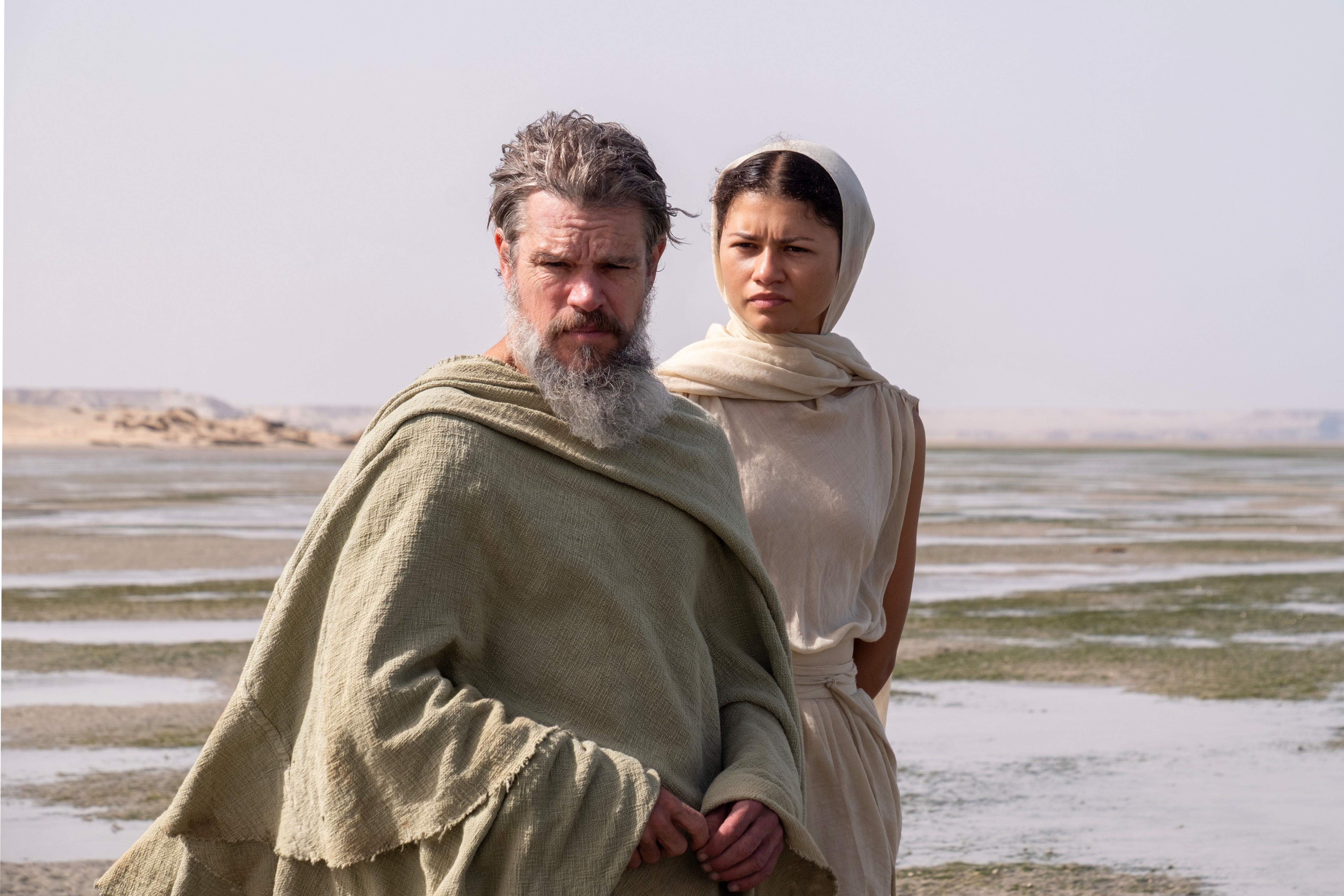 Matt Damon and Zendaya in The Odyssey (Universal Pictures)
