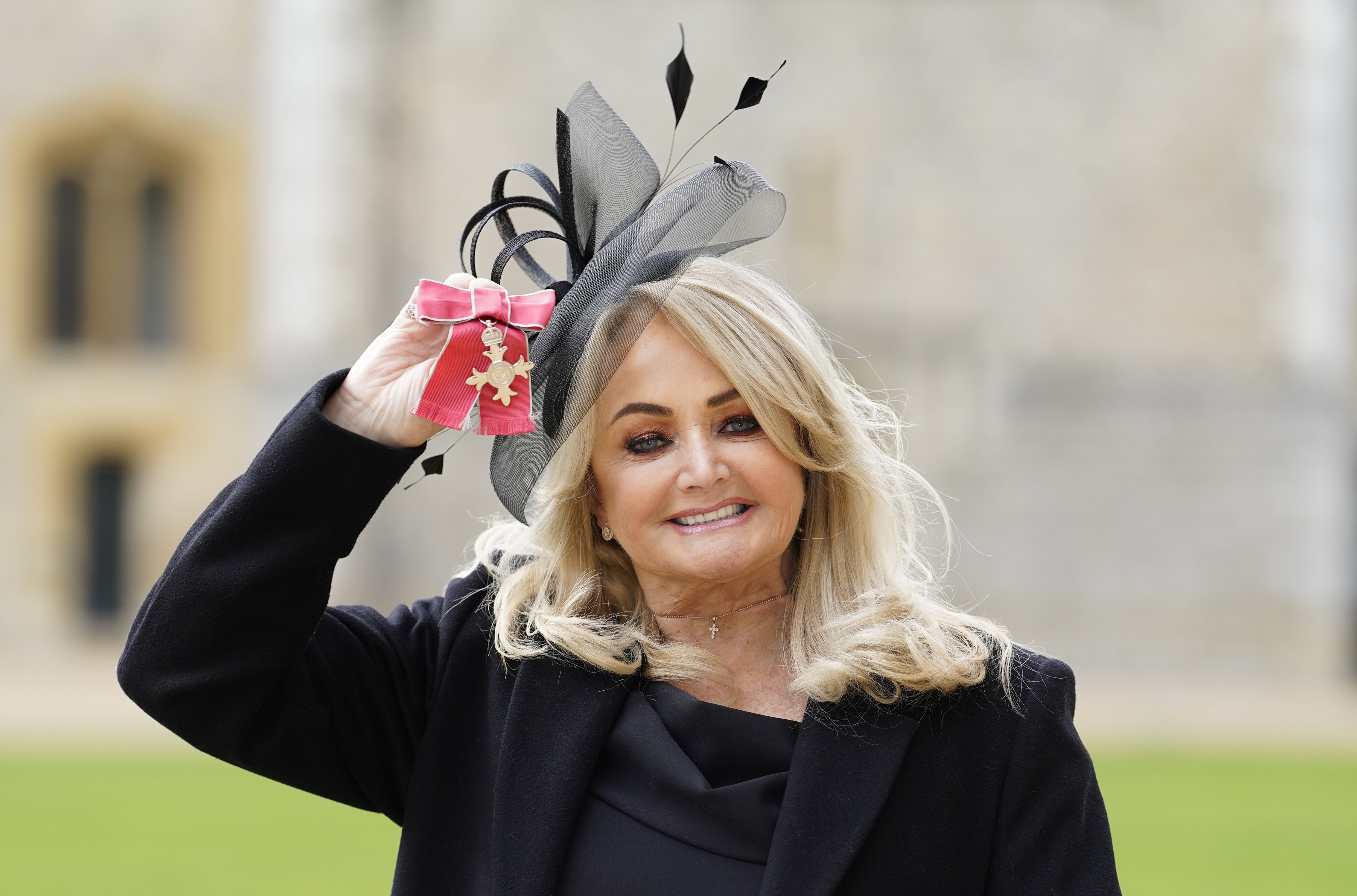 Bonnie Tyler with her MBE at Windsor Castle in 2023 (Andrew Matthews/PA) (PA Archive)