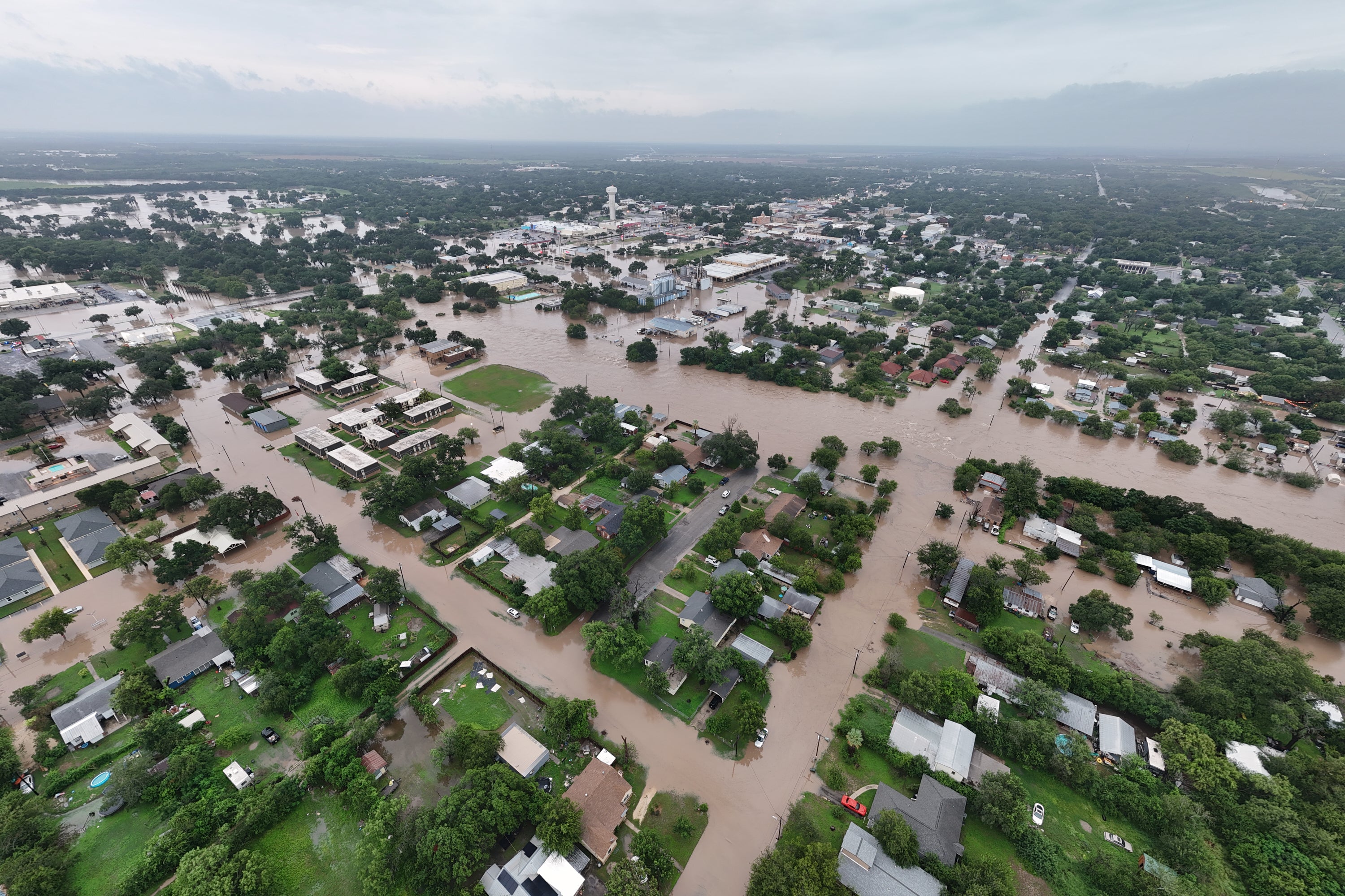 Flooding in Uvalde, Texas, on Thursday, July 16, 2026