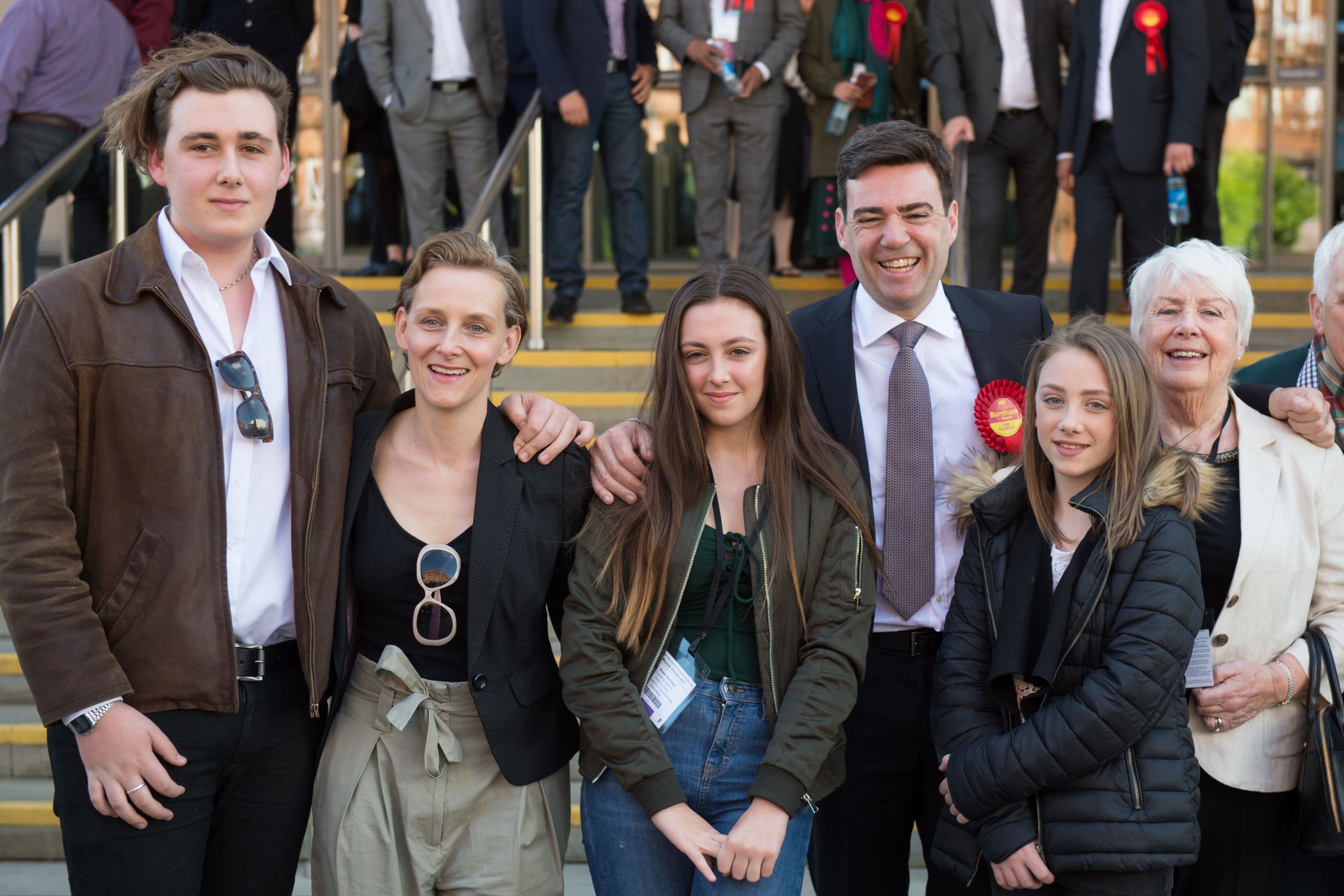 Andy Burnham and his wife have three children
