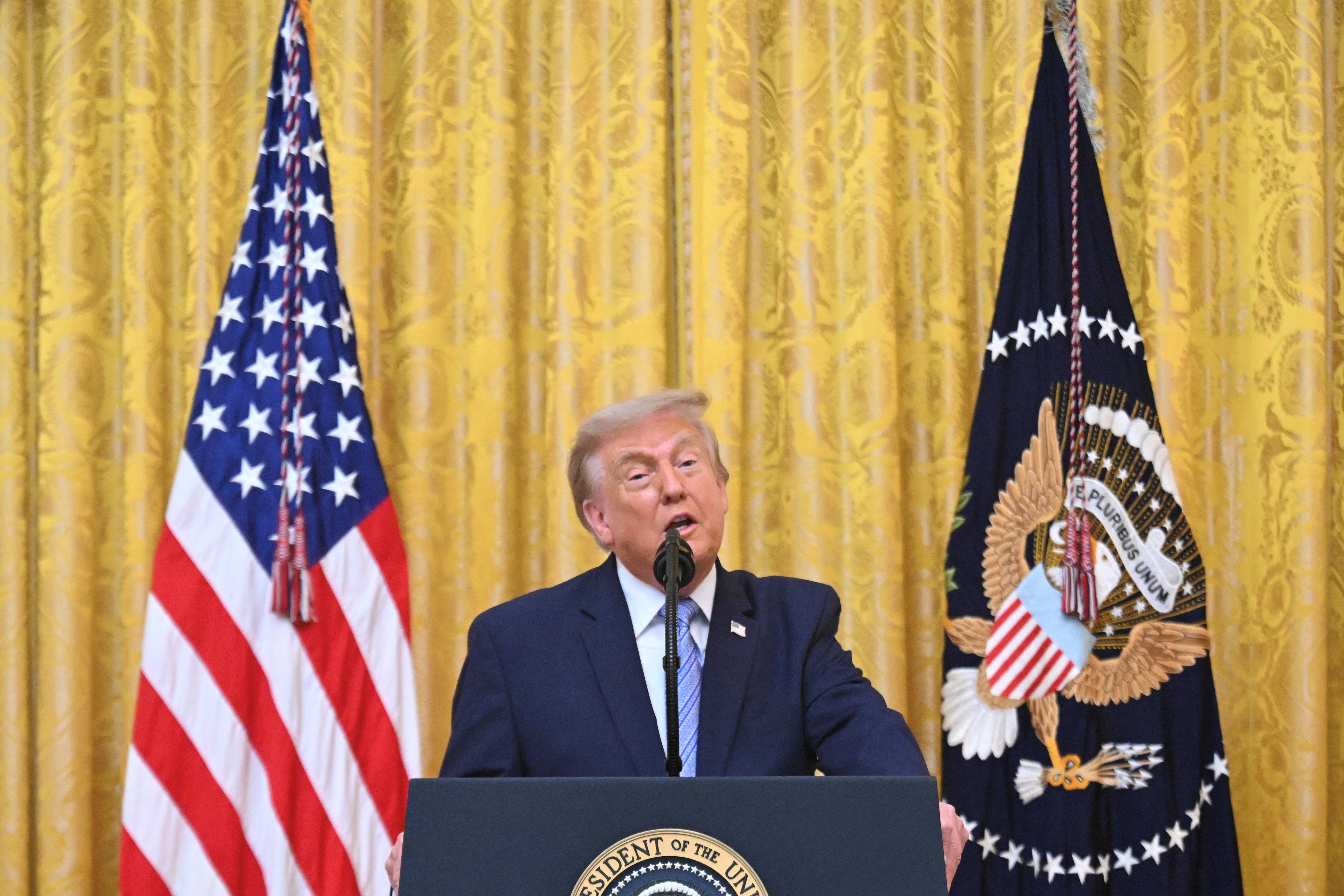 Trump bragged that his Thursday night speech received ‘great reviews’ and pulled in a ‘big audience,’ while simultaneously complaining that several major networks decided not to broadcast the full remarks live (Reuters)