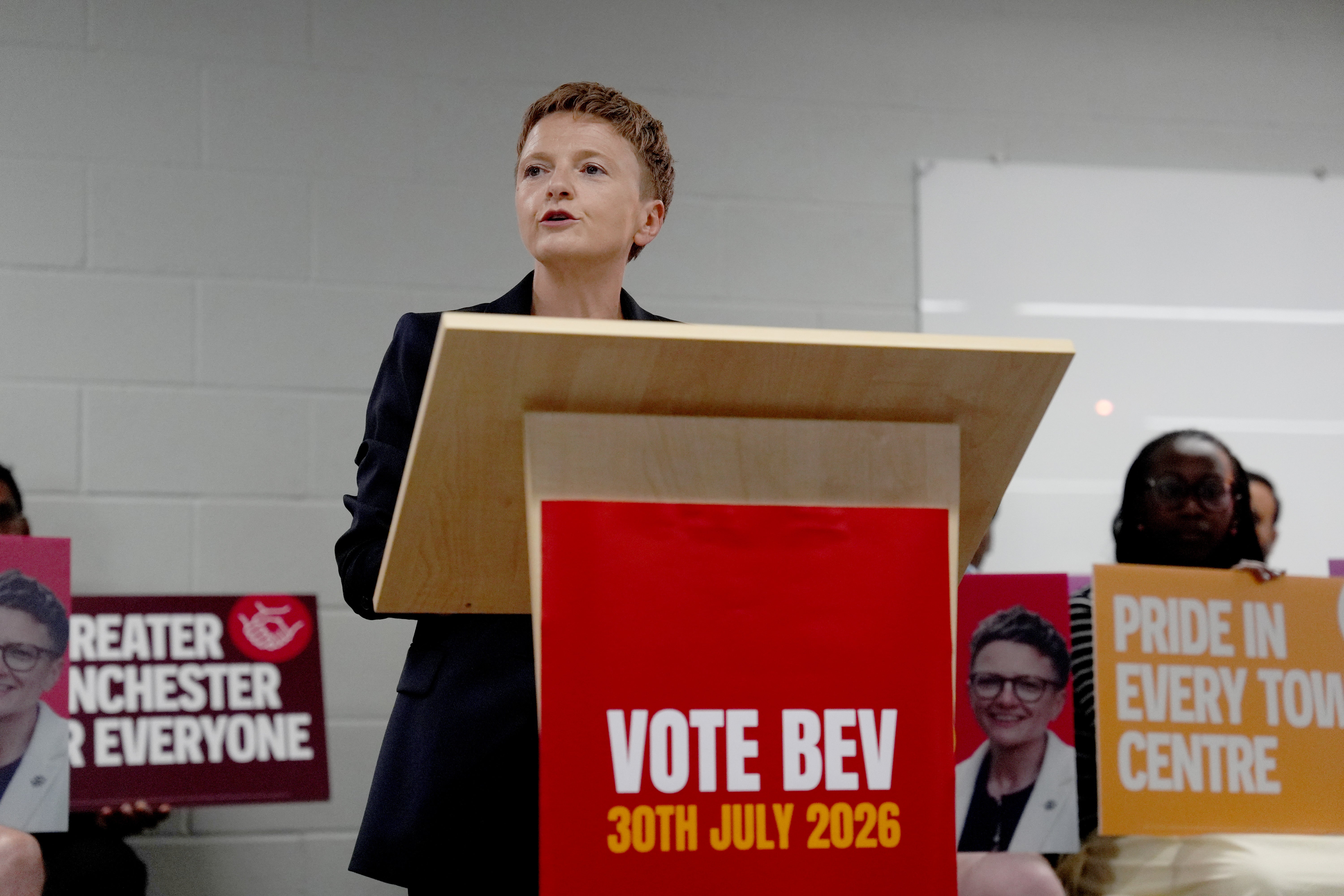 Ms Astley has been particularly critical of Bev Craig, who is leading in the polls in the race to become the next Manchester mayor (PA)