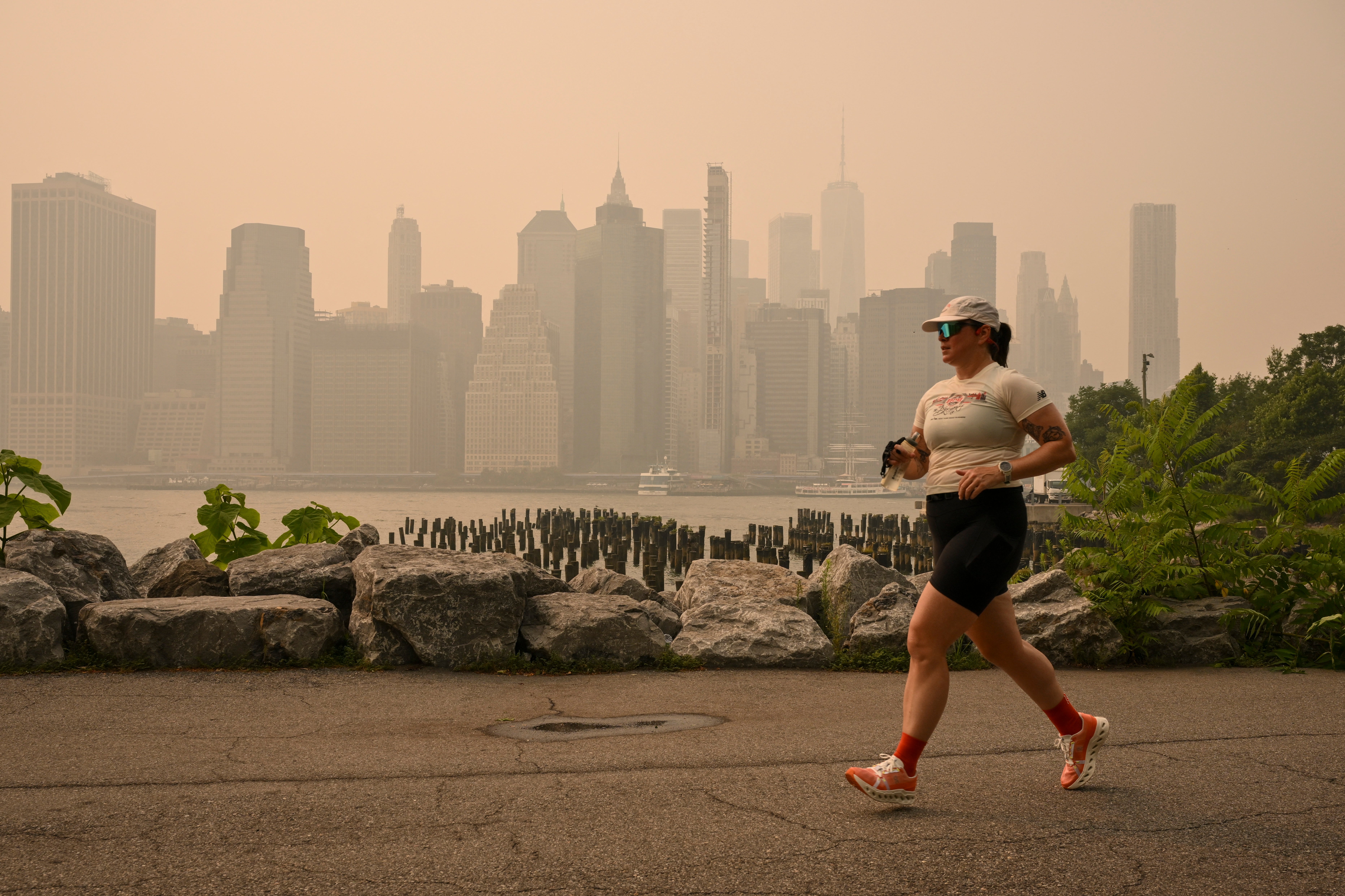 Wildfire smoke from Canada has caused hazy conditions in New York and other parts of the US