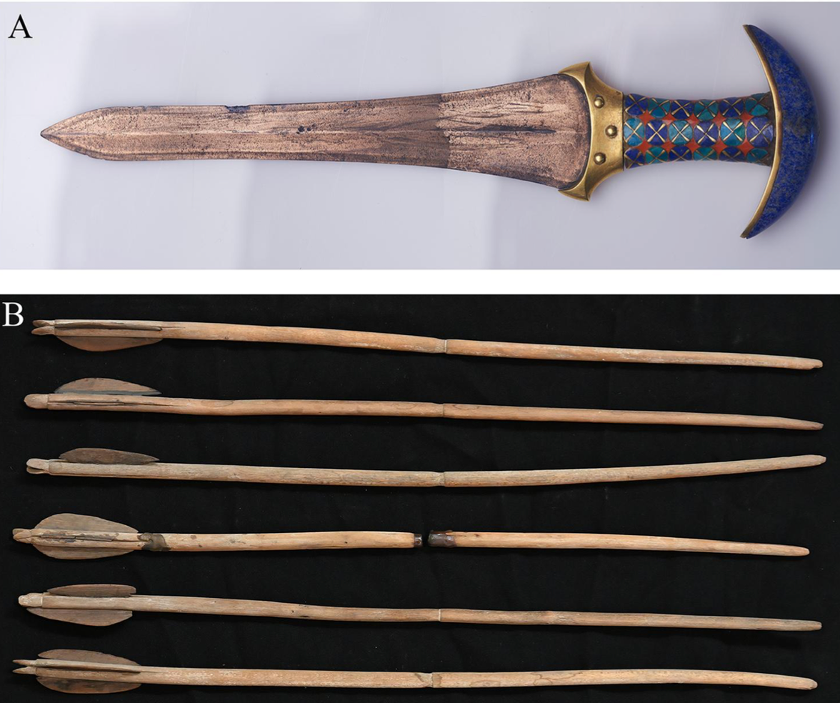 Dagger of Princess Ita and arrows of Princess Noub Hotep