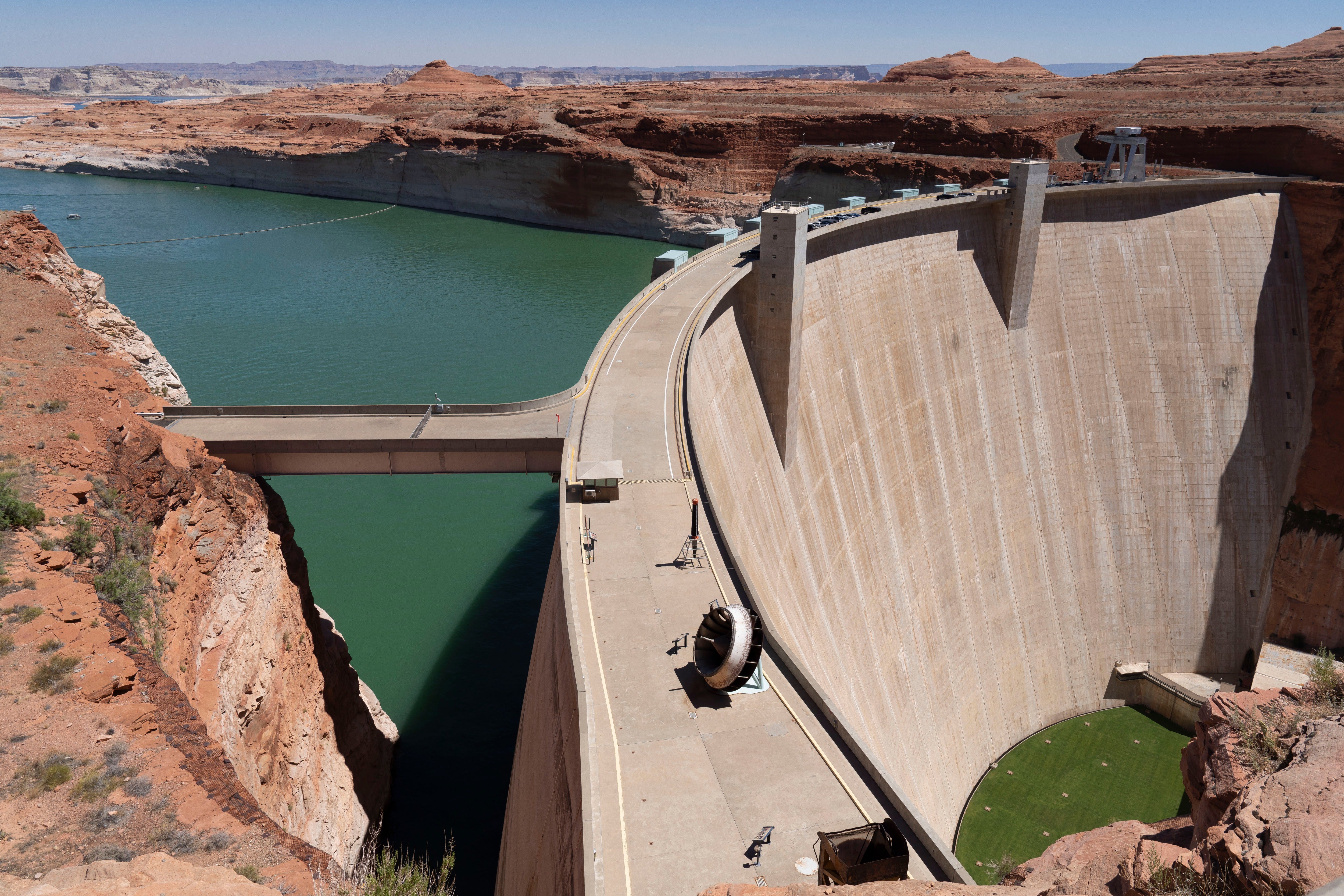 Located in northern Arizona, the Glen Canyon Dam provides hyroelectric power to millions of people across the American West.