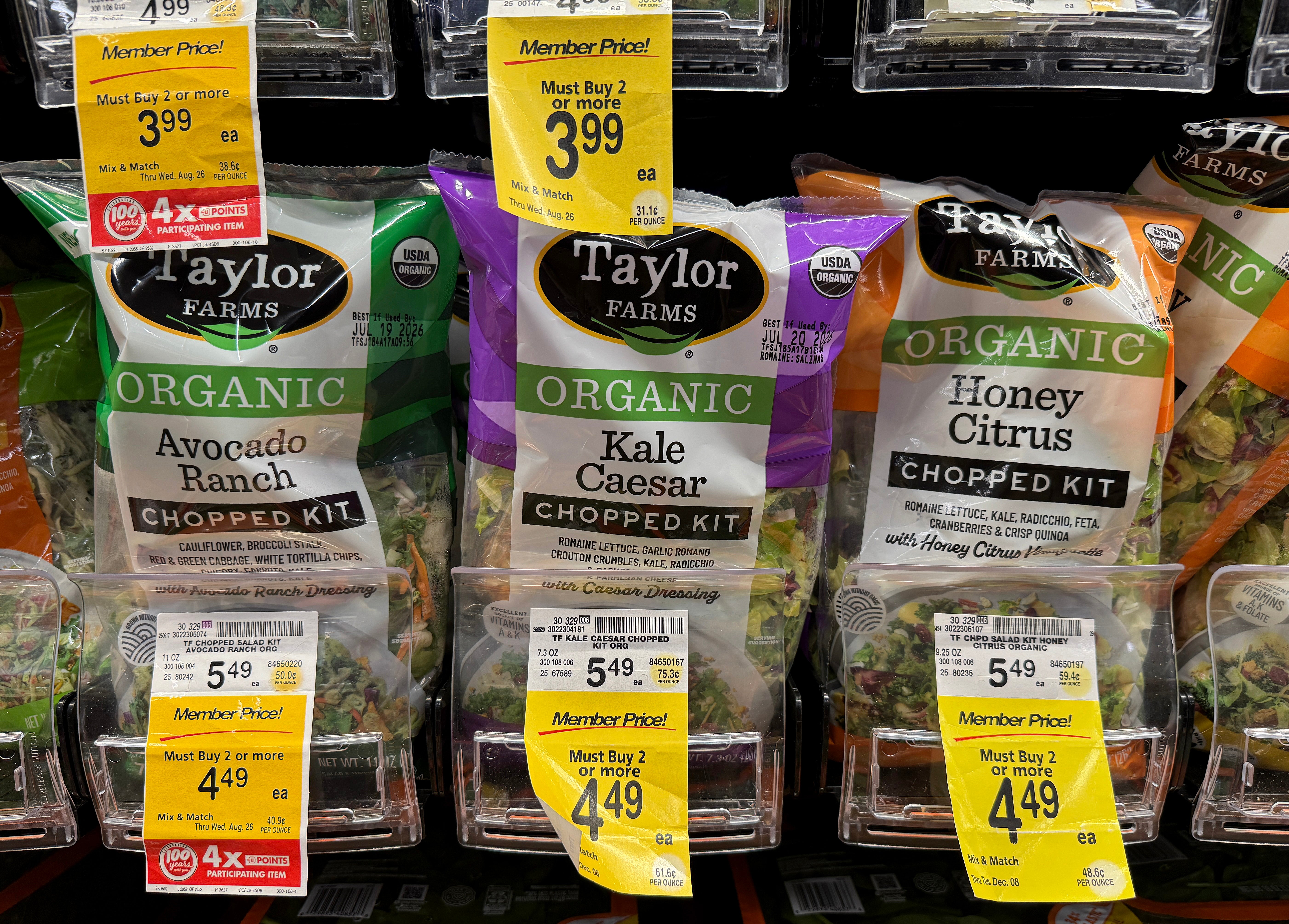 The company pulled lettuce sourced from central Mexico but said that no Taylor Farms-branded salads or kits are associated with the outbreak