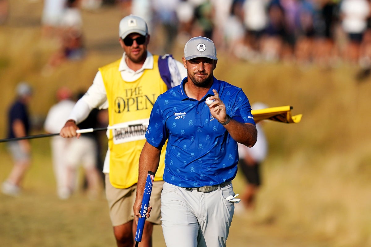 Bryson DeChambeau taken back out onto Open course after rules controversy