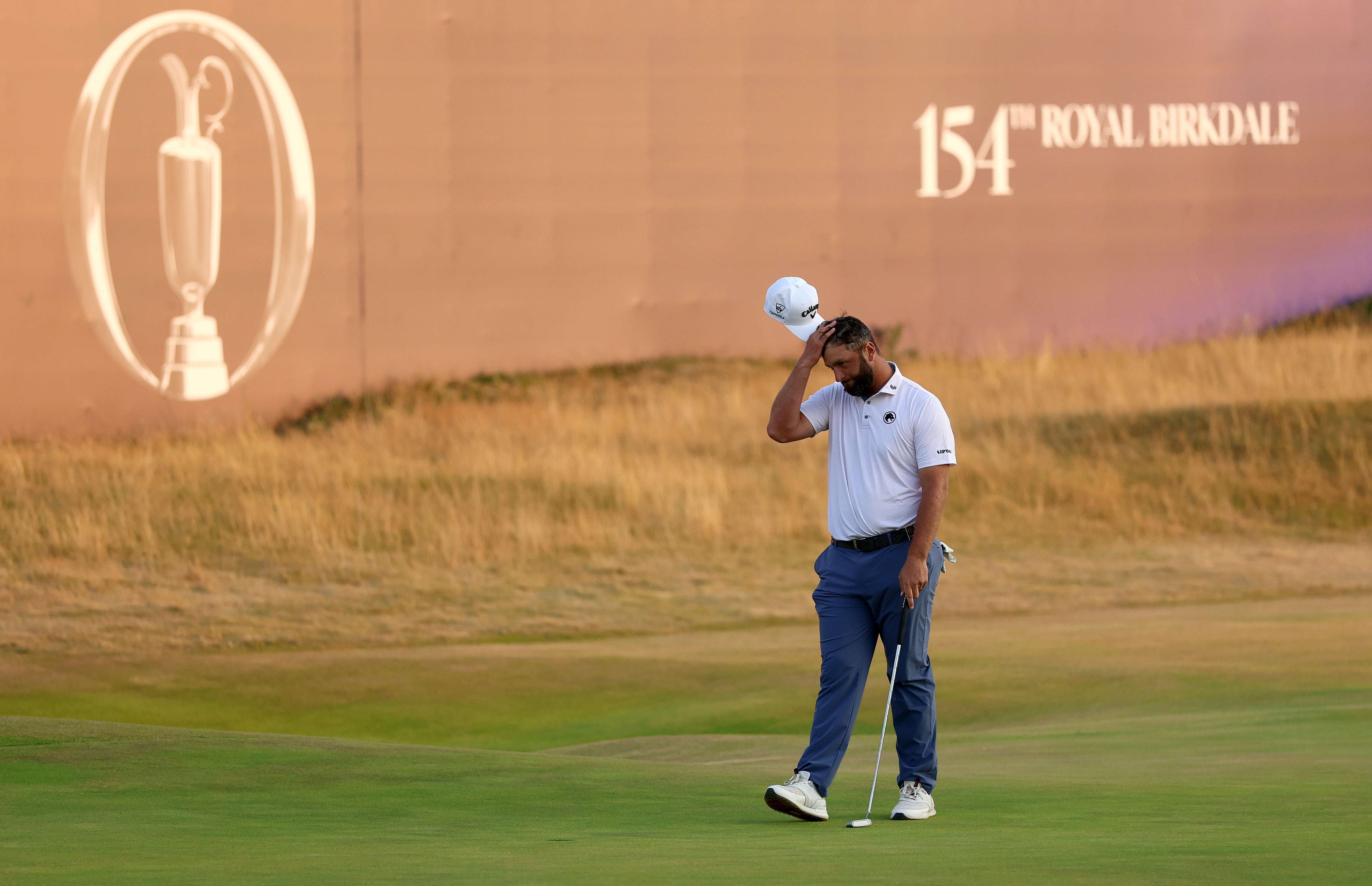 A frustrated Jon Rahm