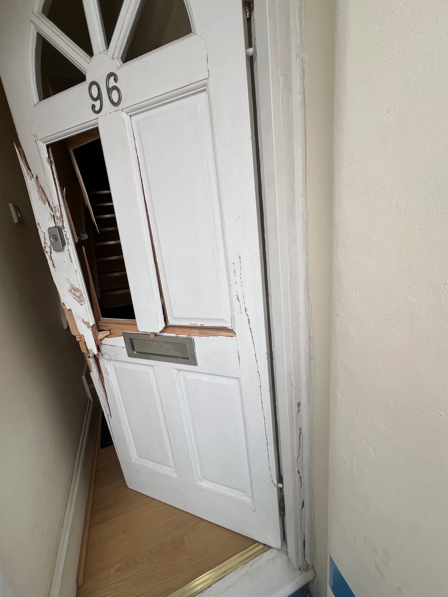 Damage to the door