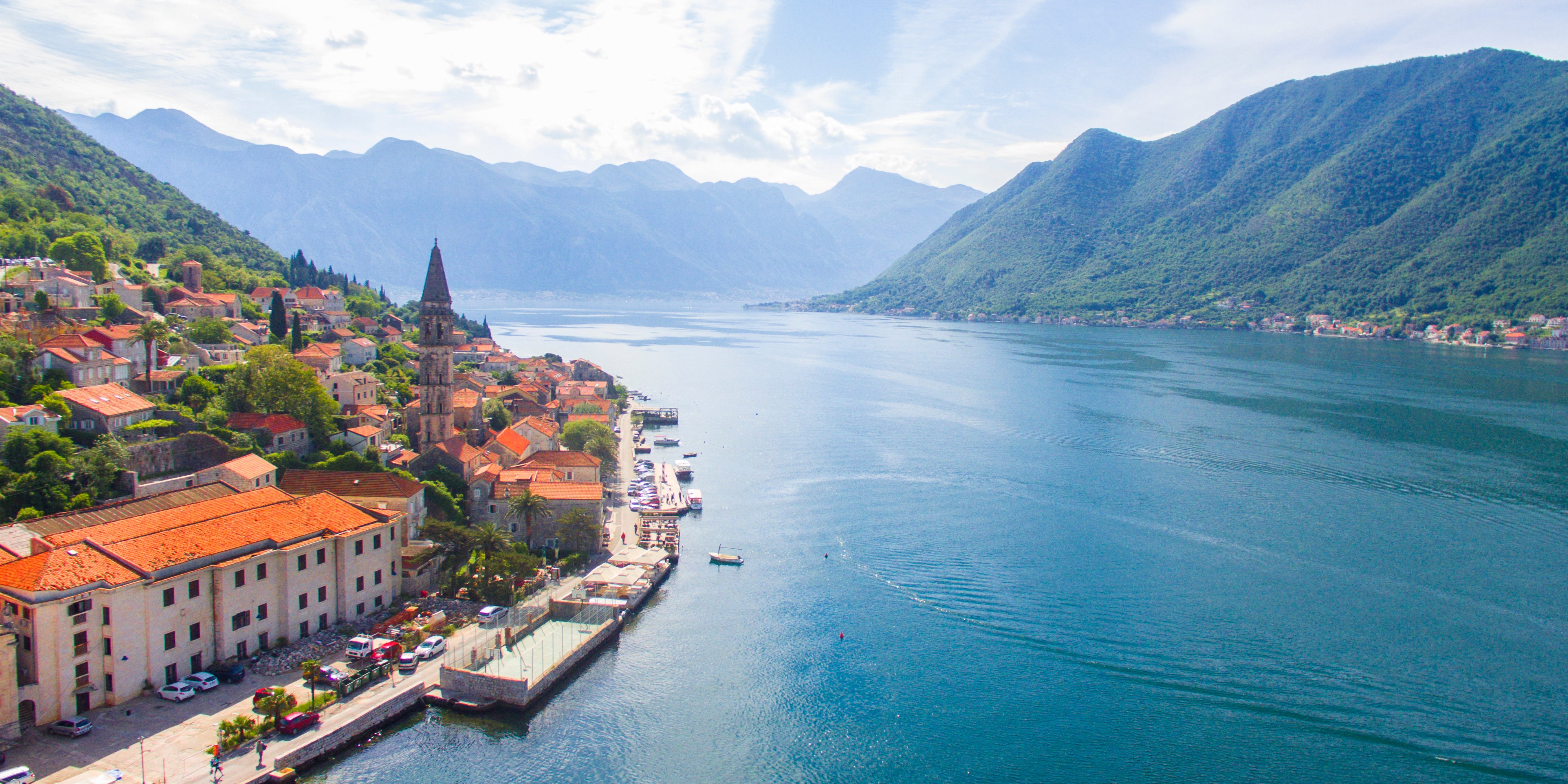 The Bay of Kotor is surrounded by Venetian-era architecture