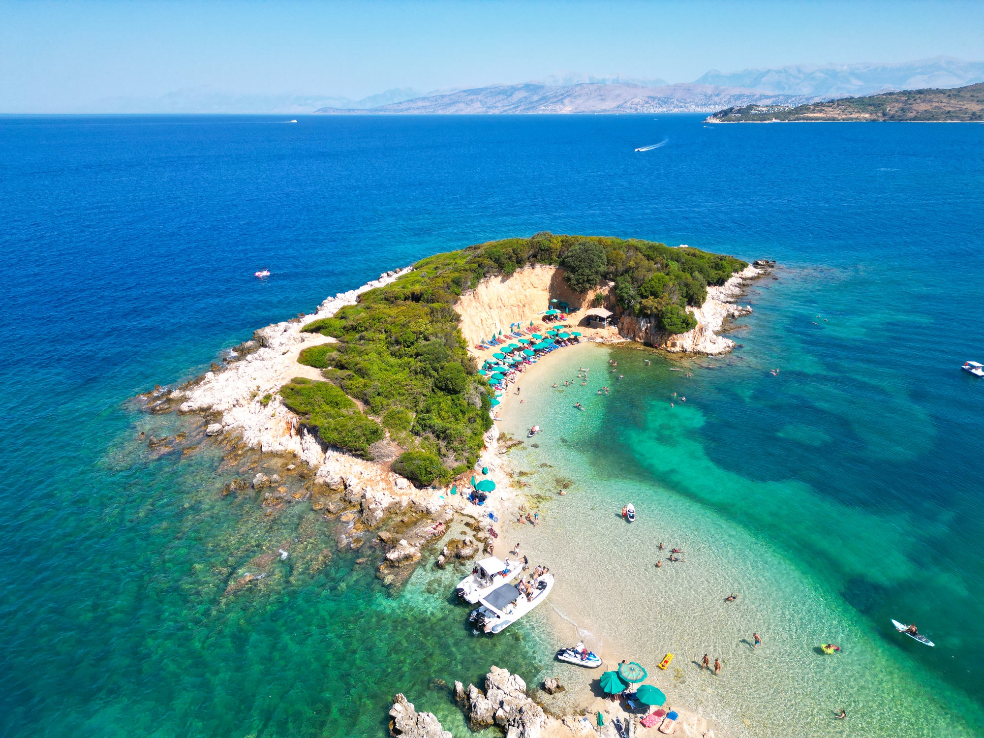 Ksamil is a popular beach spot