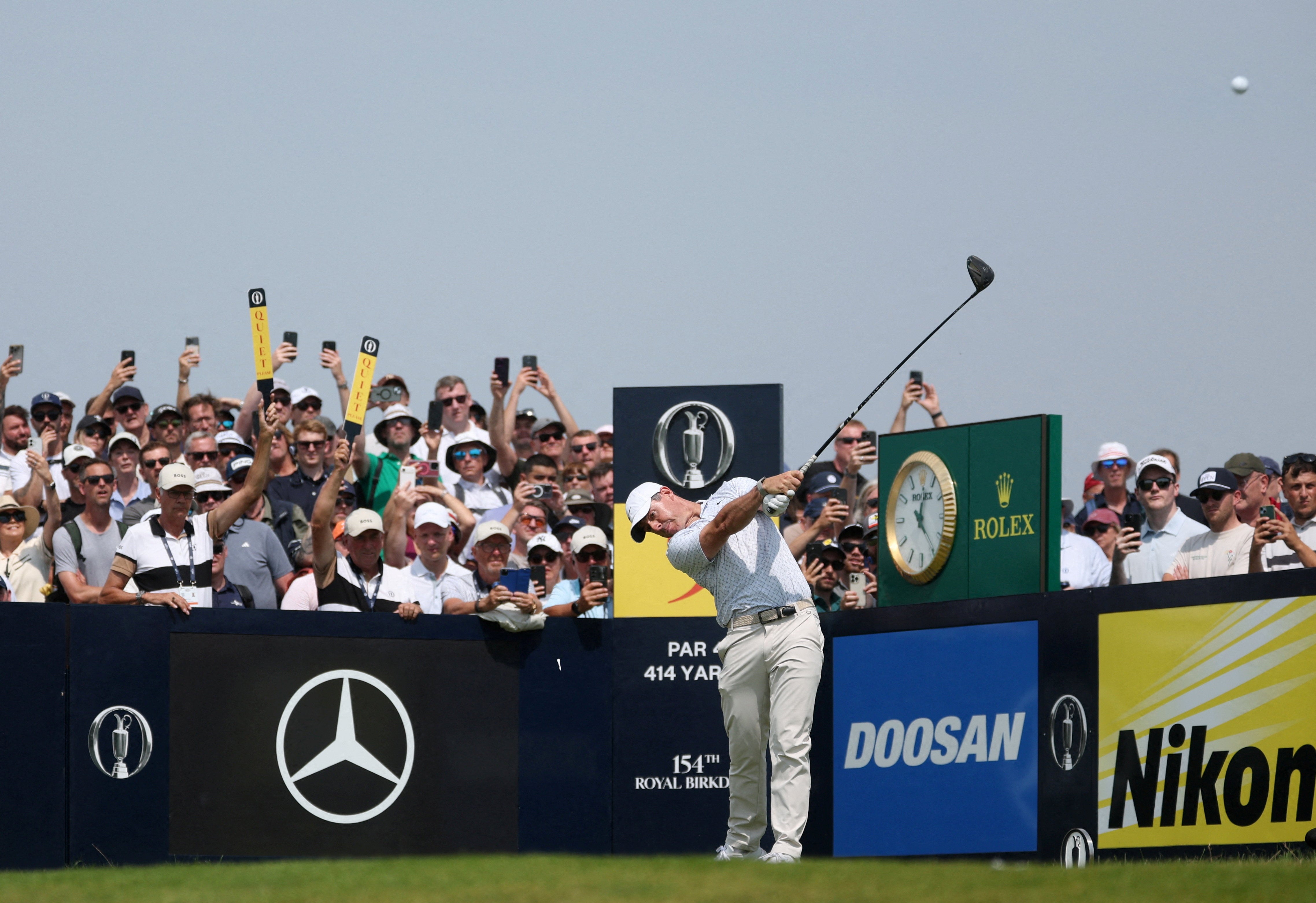 The Open round three tee times including Rory McIlroy and Bryson DeChambeau