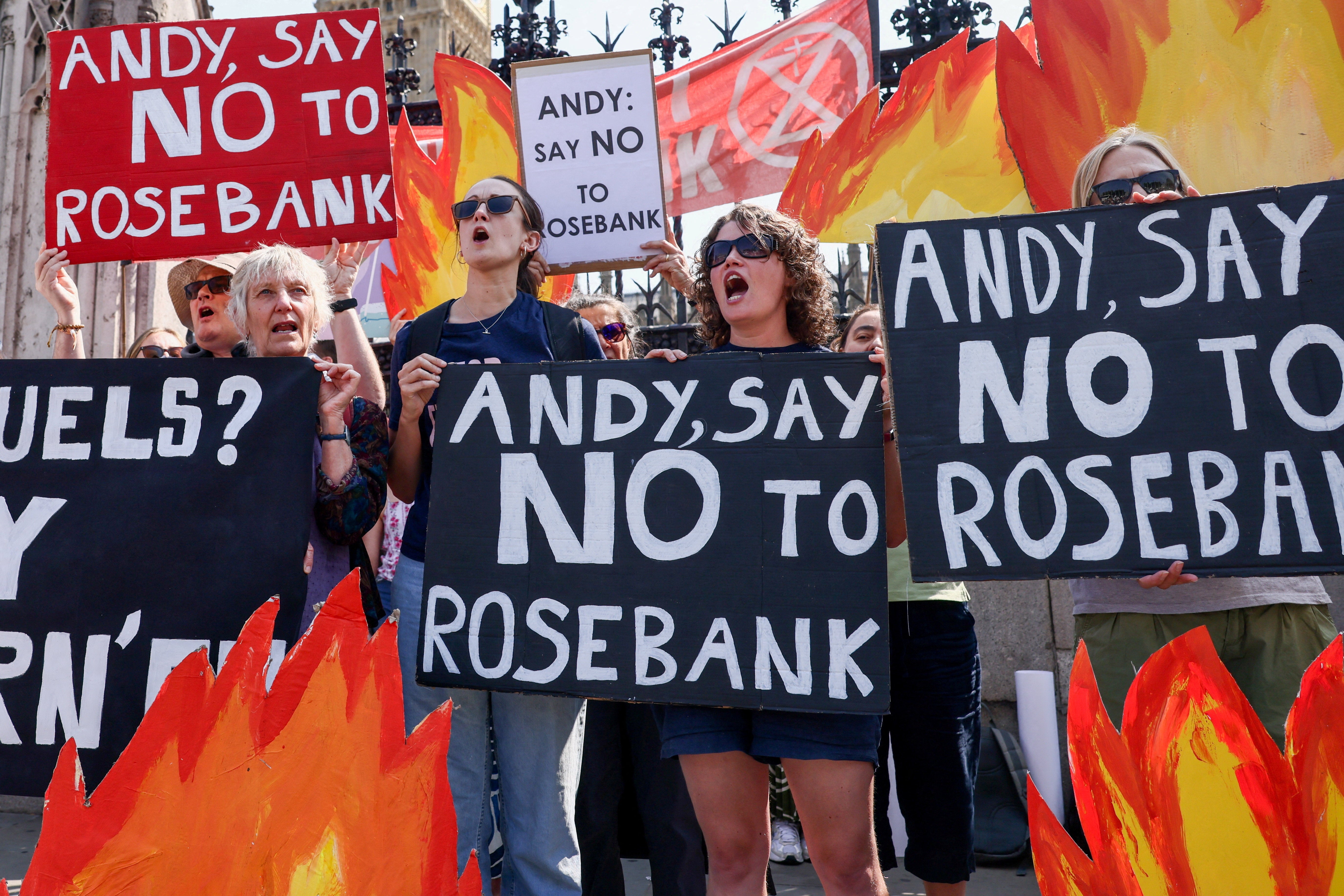 Climate change activists protested against more drilling