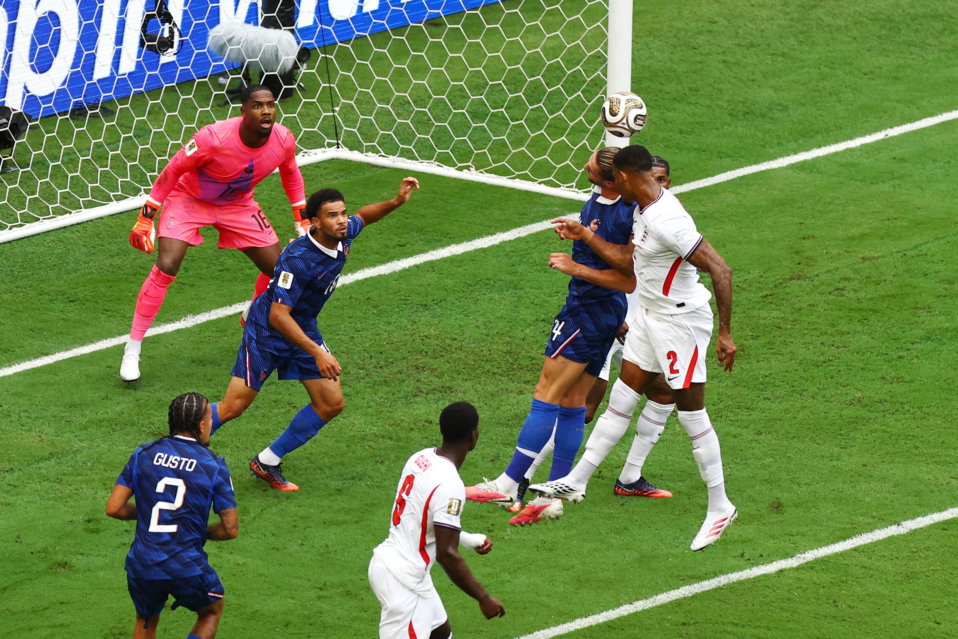 Ezri Konsa scored with a header (Reuters)