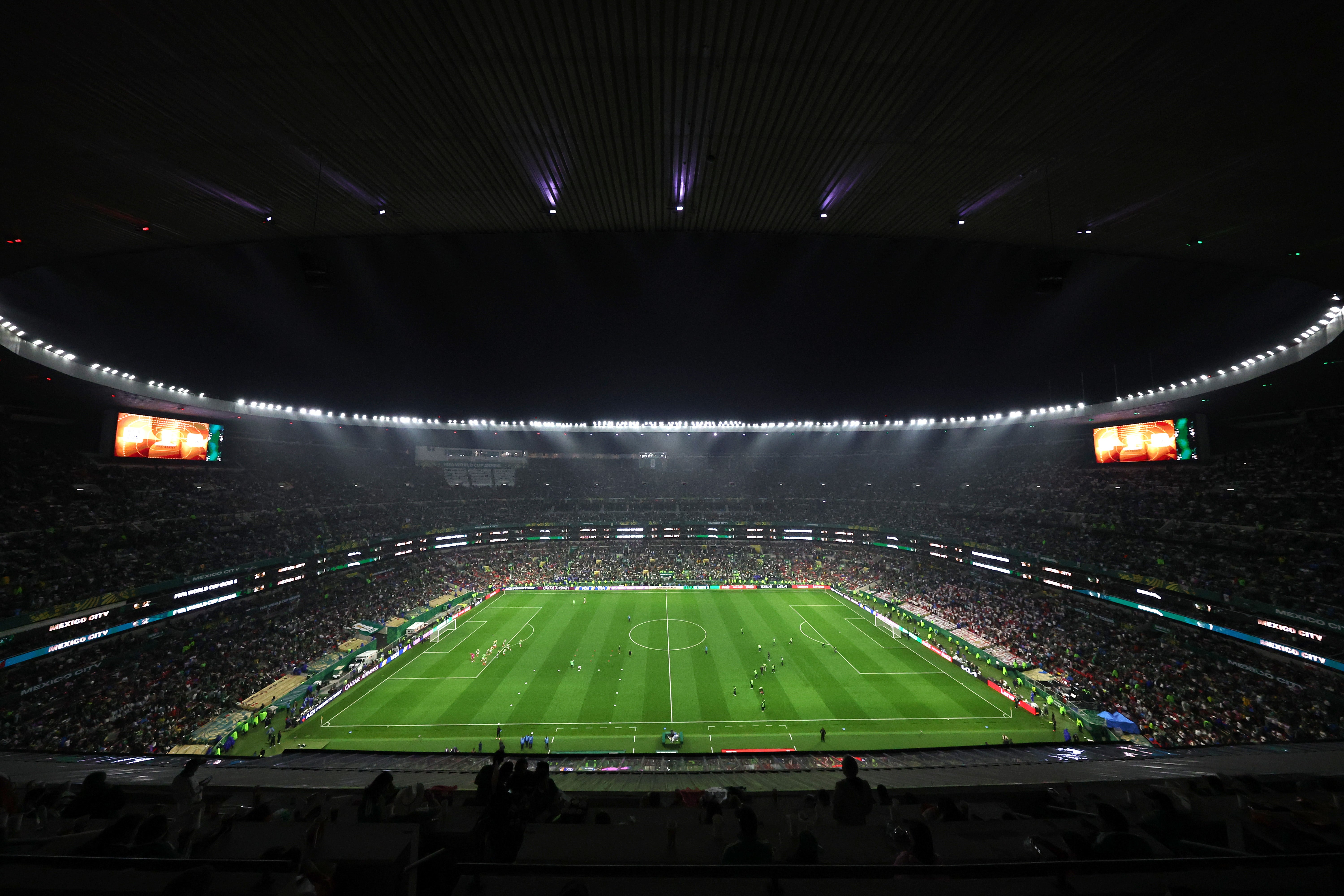 A general view of the Azteca Stadium during Mexico v England (Getty)