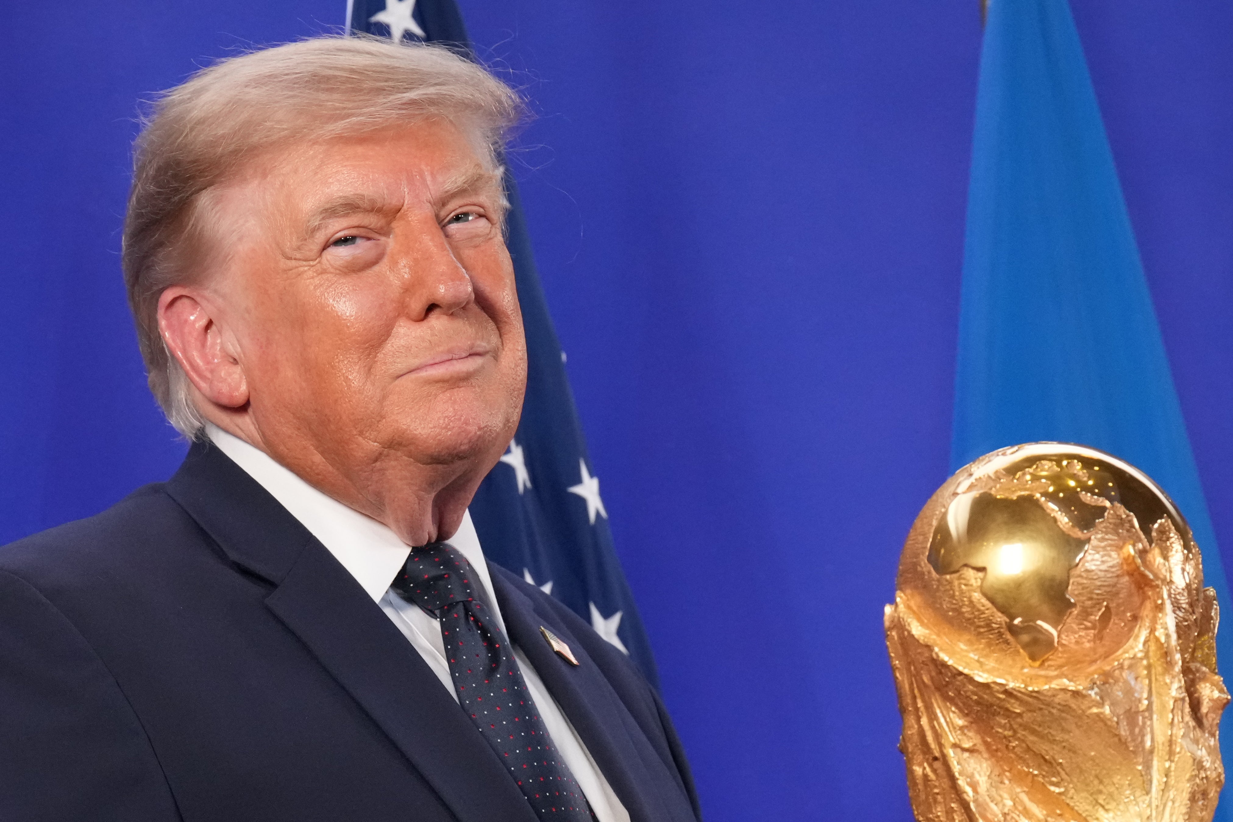 Trump, as is generally customary for heads of state hosting the tournament, will present the trophy to the eventual winner