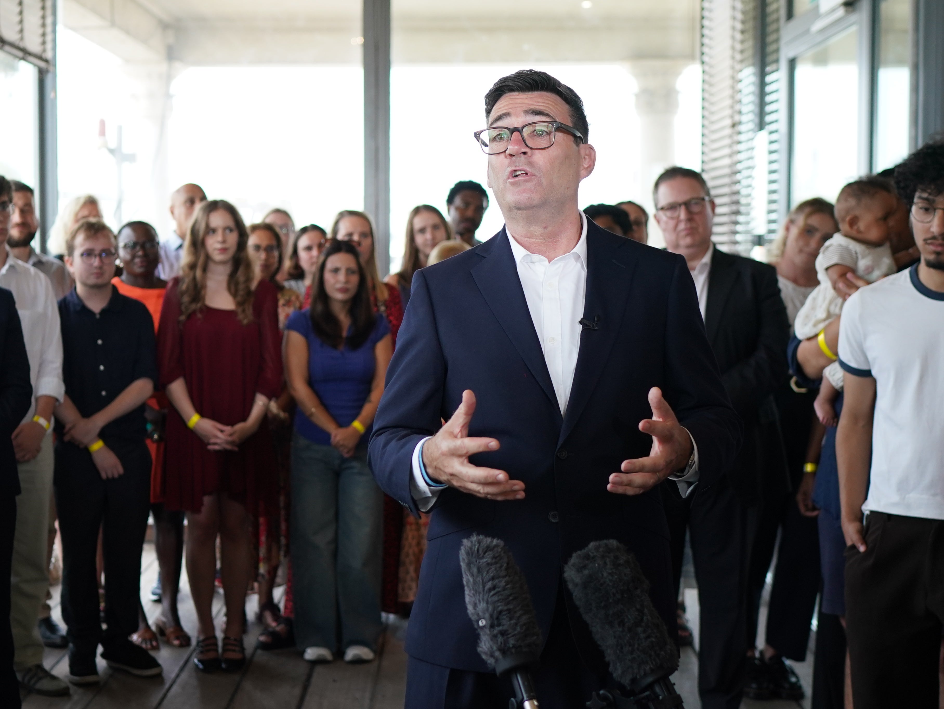 Incoming prime minister Andy Burnham is set to take the reins on Monday (Gareth Fuller/PA)
