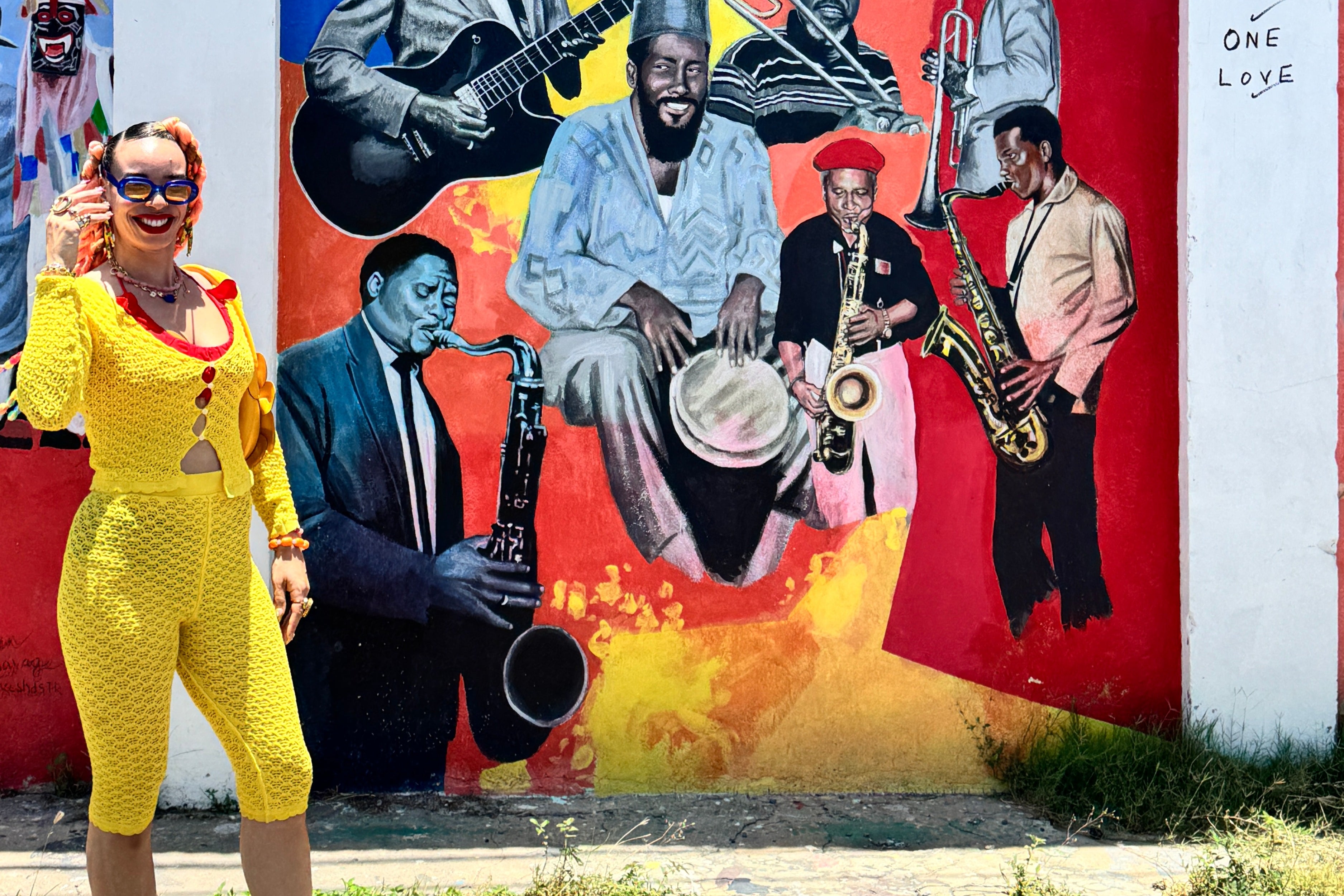 Sadie exploring the murals in Kingston Art District (Sadie Clayton)