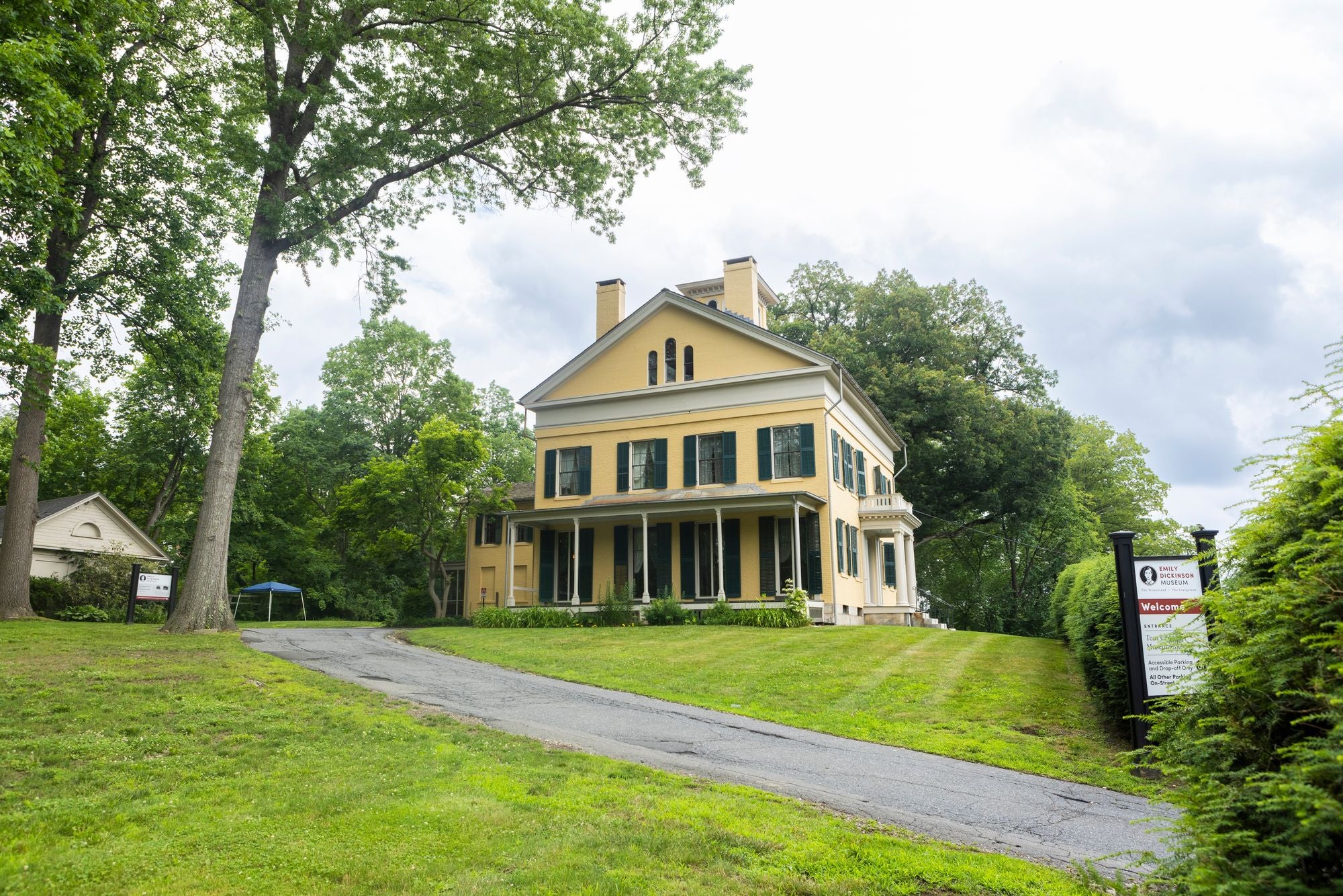 Emily Dickinson’s house has small rooms and restrained light