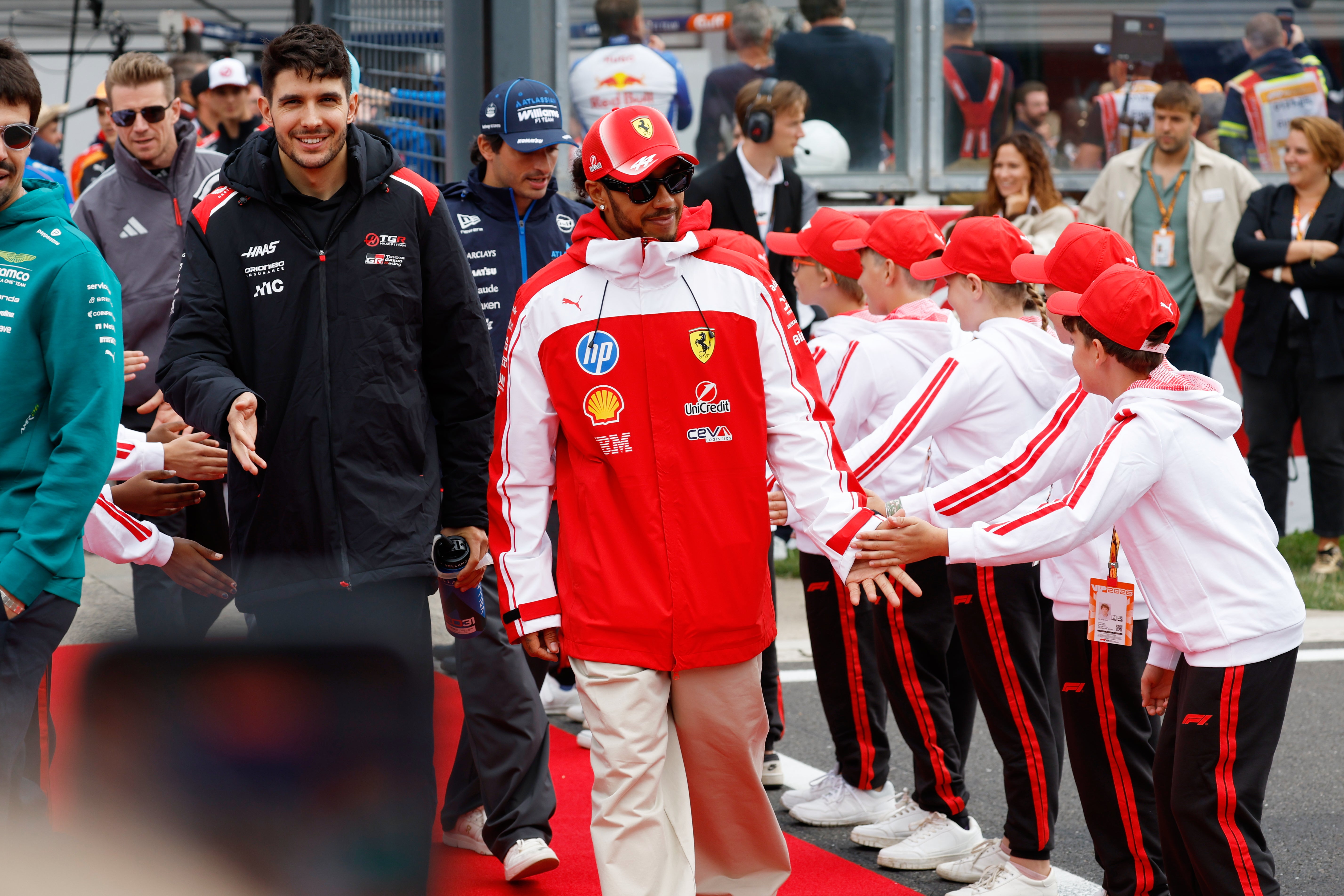 Hamilton’s Ferrari team were fined over the incident (AP Photo/Geert Vanden Wijngaert) (AP)