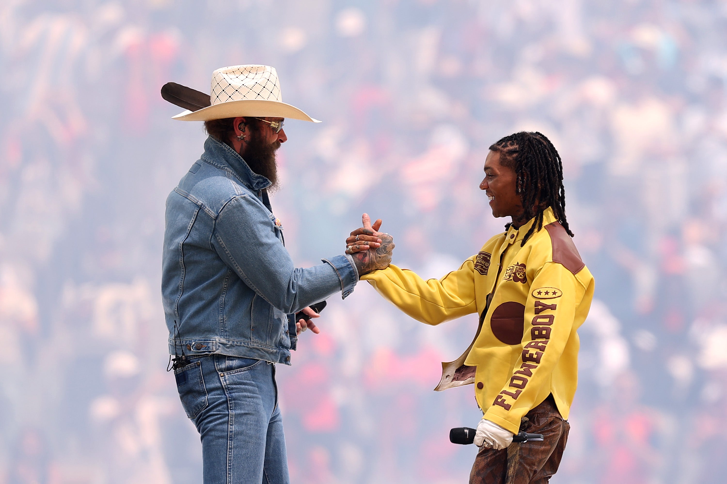 Earlier, Post Malone took the stage with Swae Lee (Getty Images)