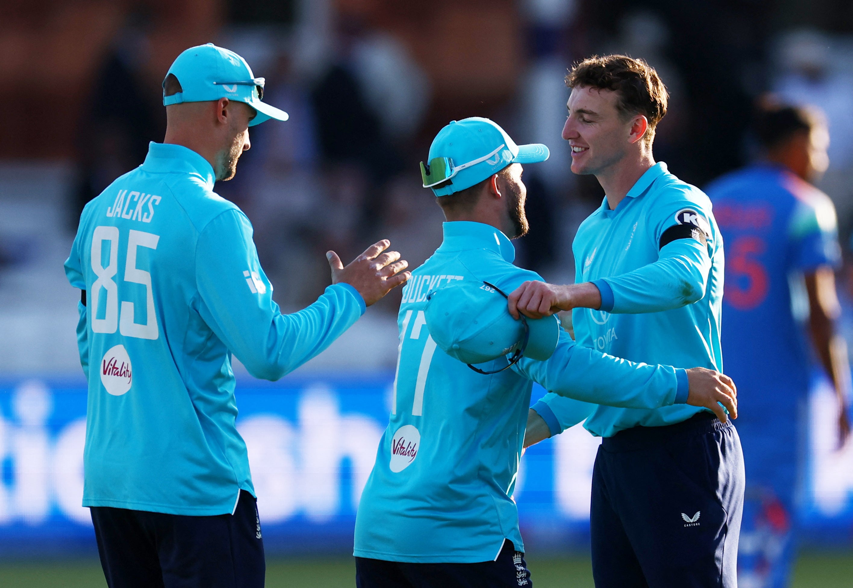 England celebrated an impressive win