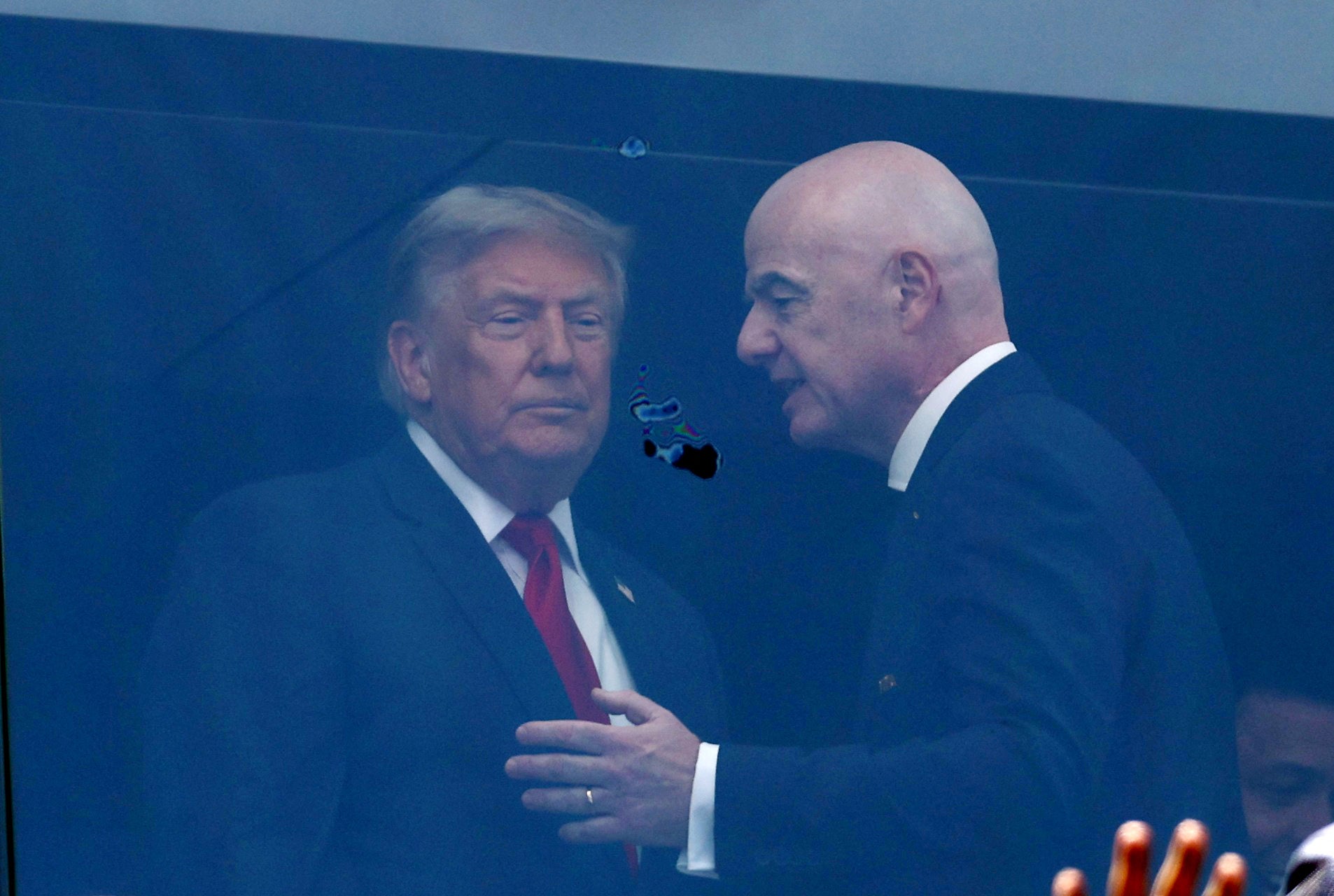 Donald Trump and Gianna Infantino attend the World Cup Final