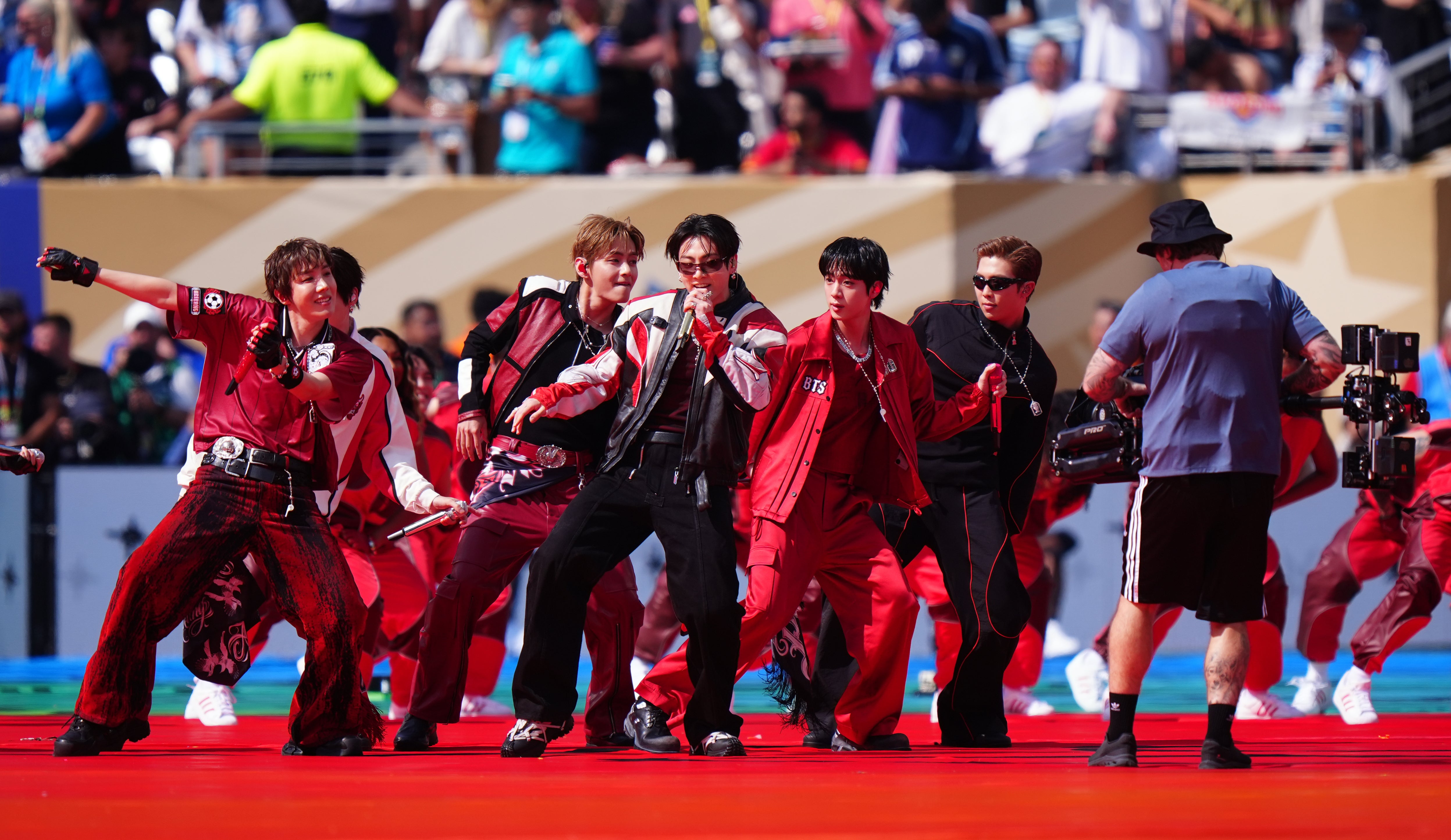 BTS also performed (Bradley Collyer/PA) (PA Wire)
