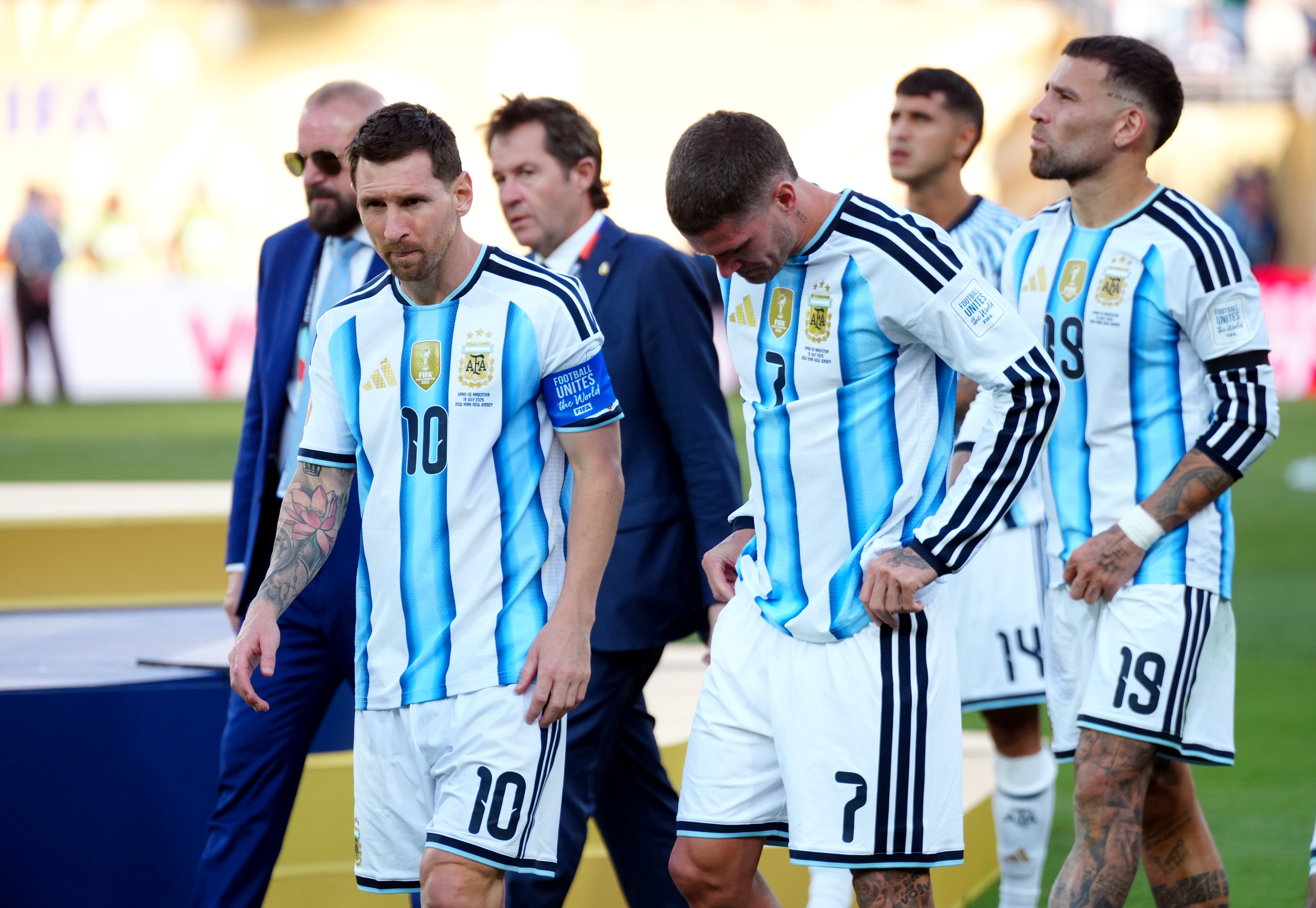 It was dejection for Argentina as they were unable to impose themselves on a one-sided game (PA)
