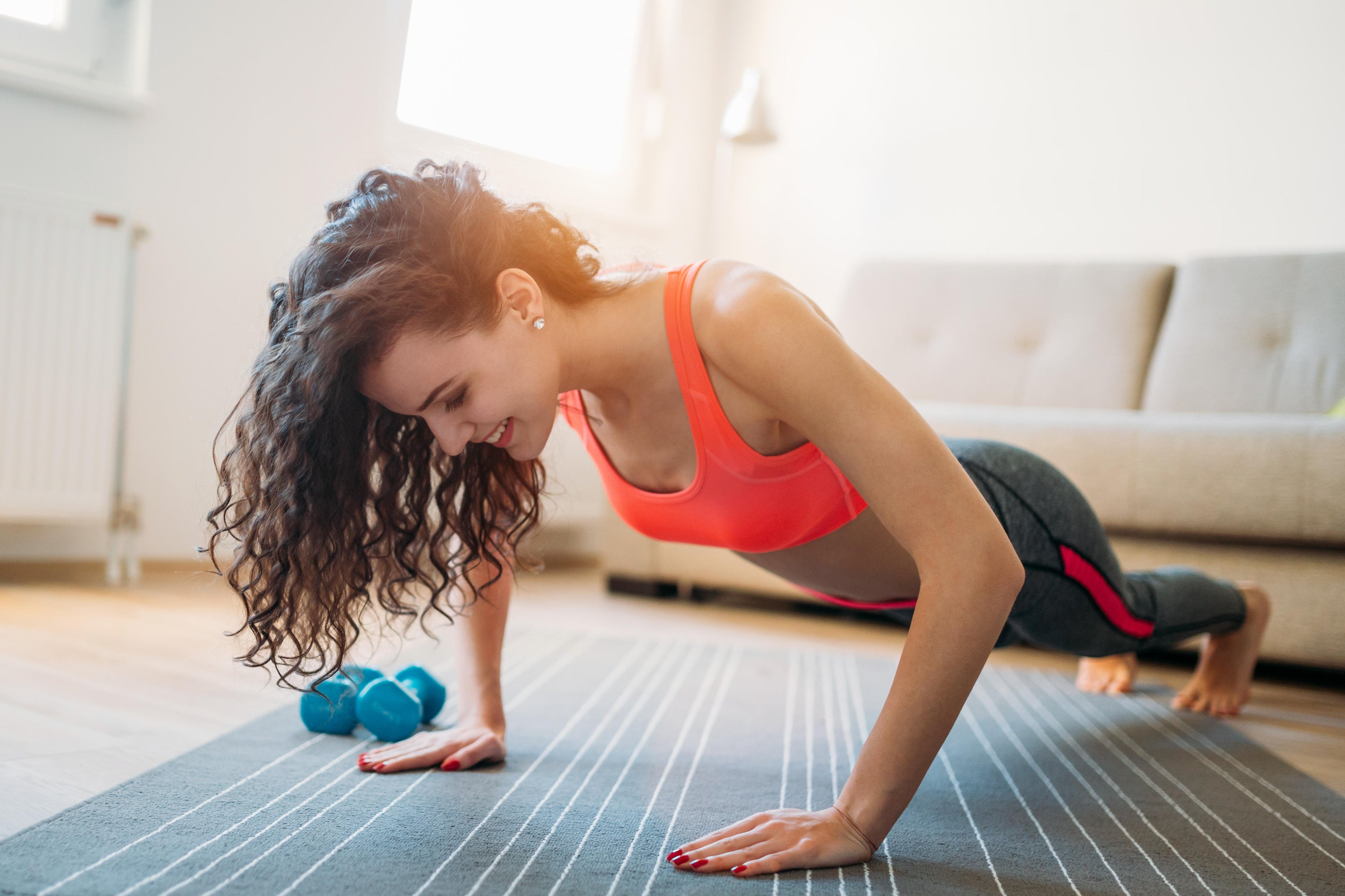 Try to maintain a rigid, straight body line from head to heels (PA)