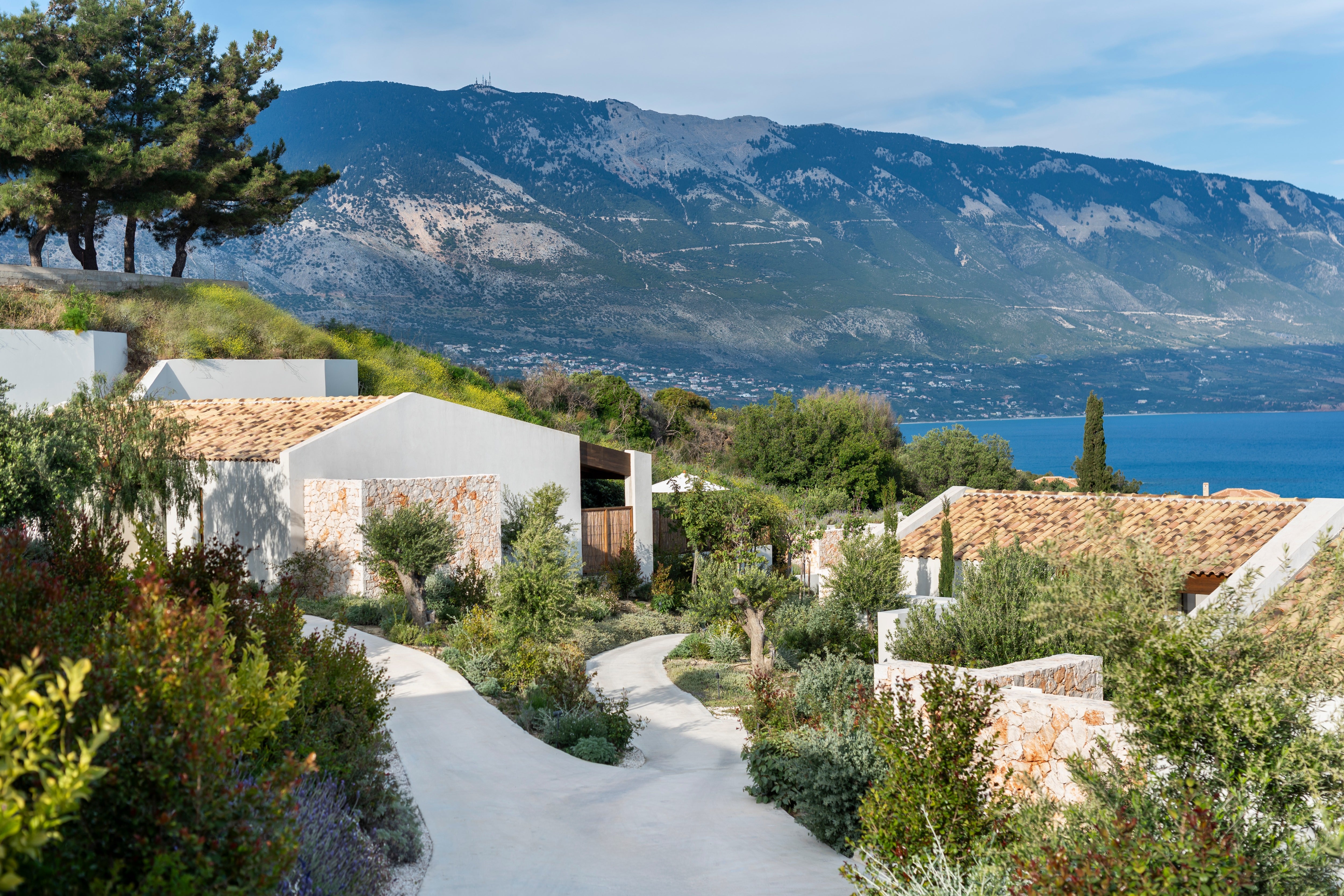 Winding paths lead down to your private villa at Eliamos (Felix Ledru)