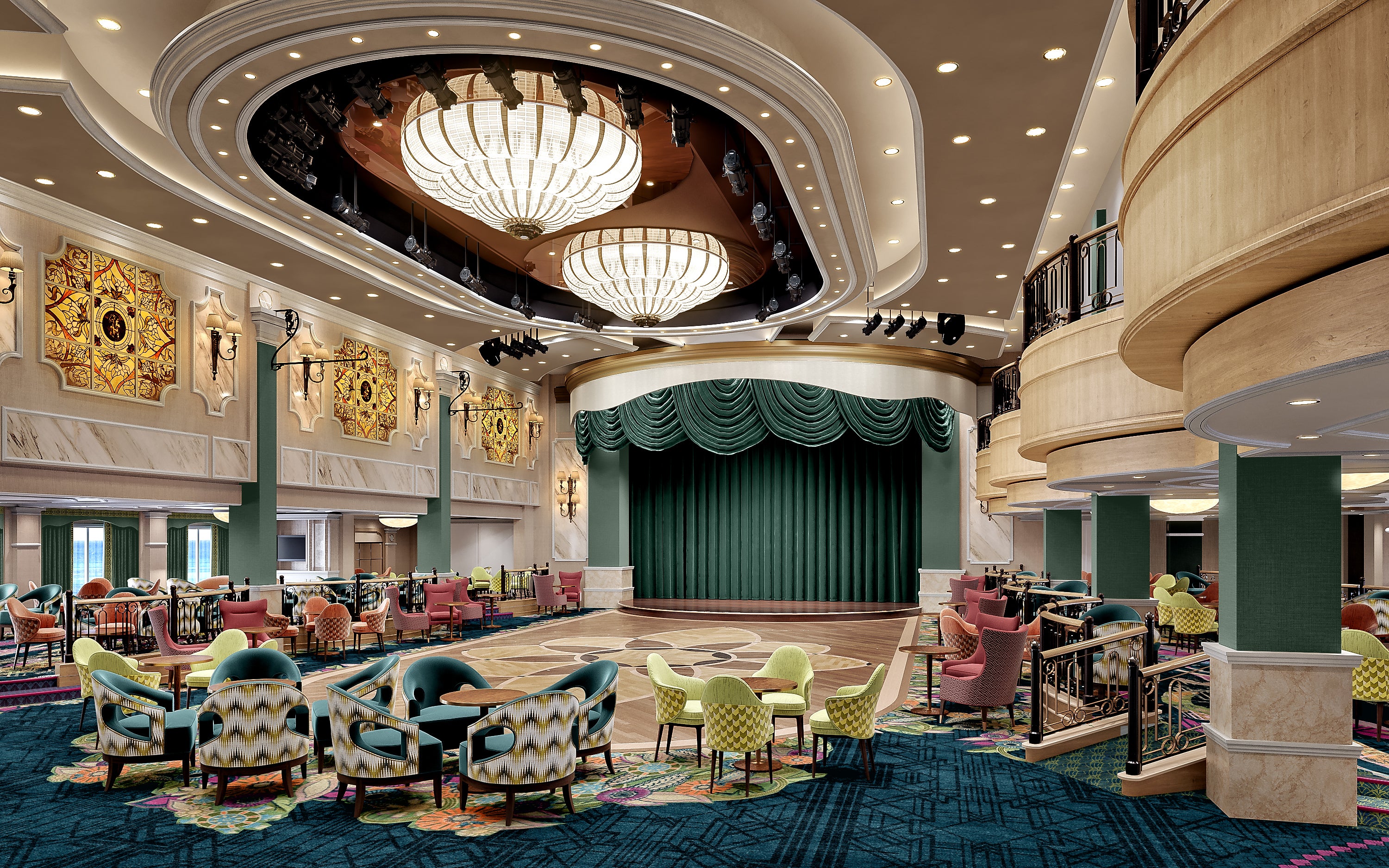 The Queen's Room aboard Queen Victoria will get a new look