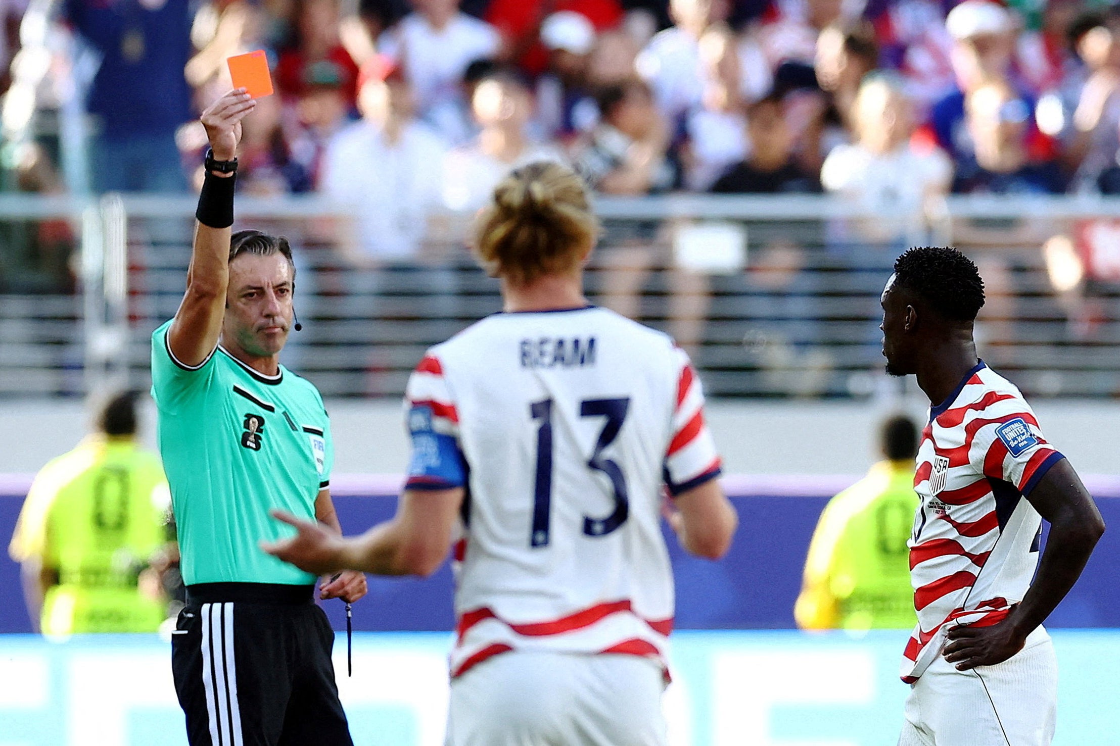 Trump’s move to intervene with Infantino on behalf of U.S. striker Folarin Balogun was one of the World Cup’s most controversial moments and badly undermined FIFA’s credibility at the tournament (Reuters)