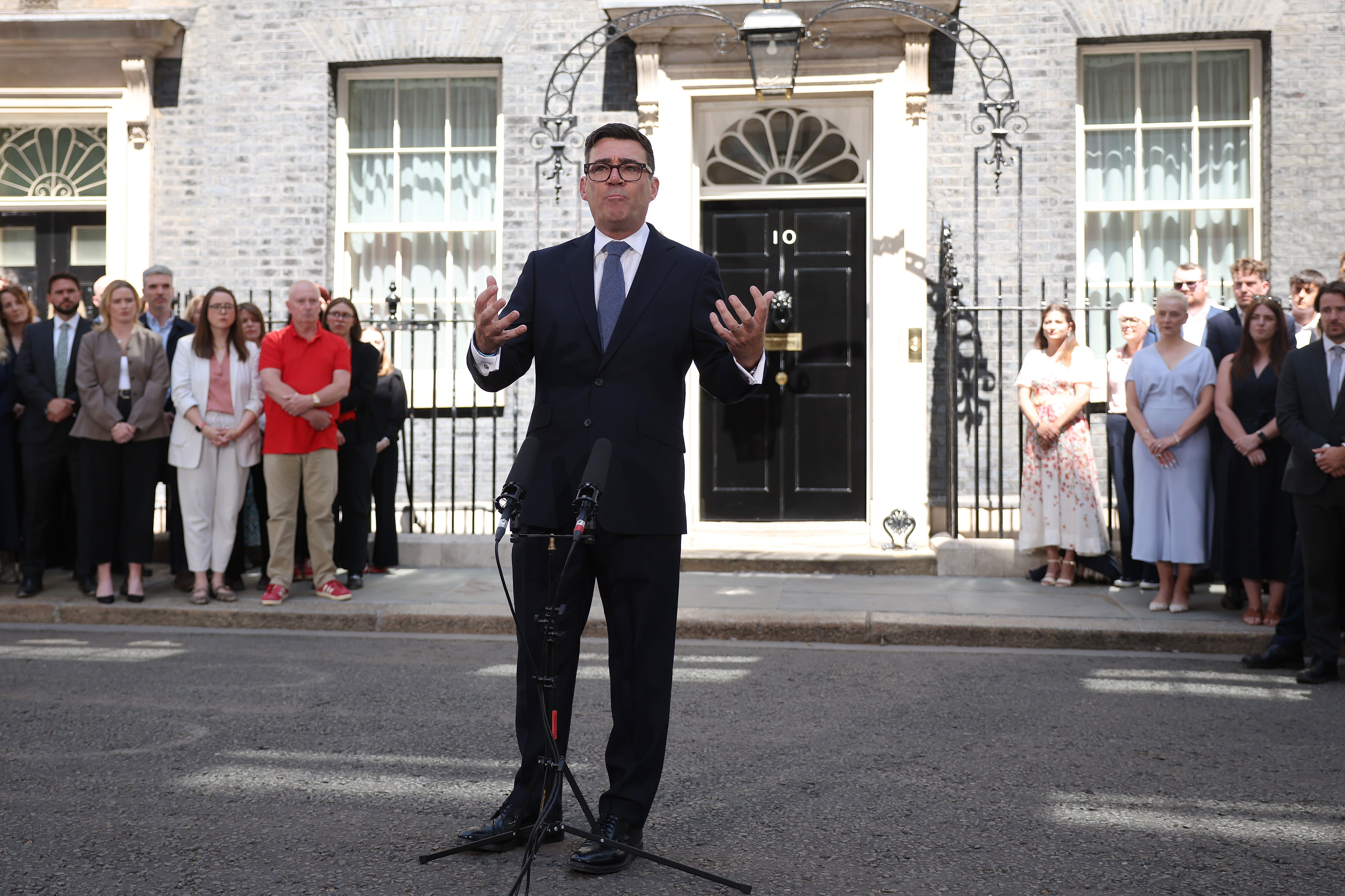 Andy Burnham delivers his inaugural speech as UK's new prime minister