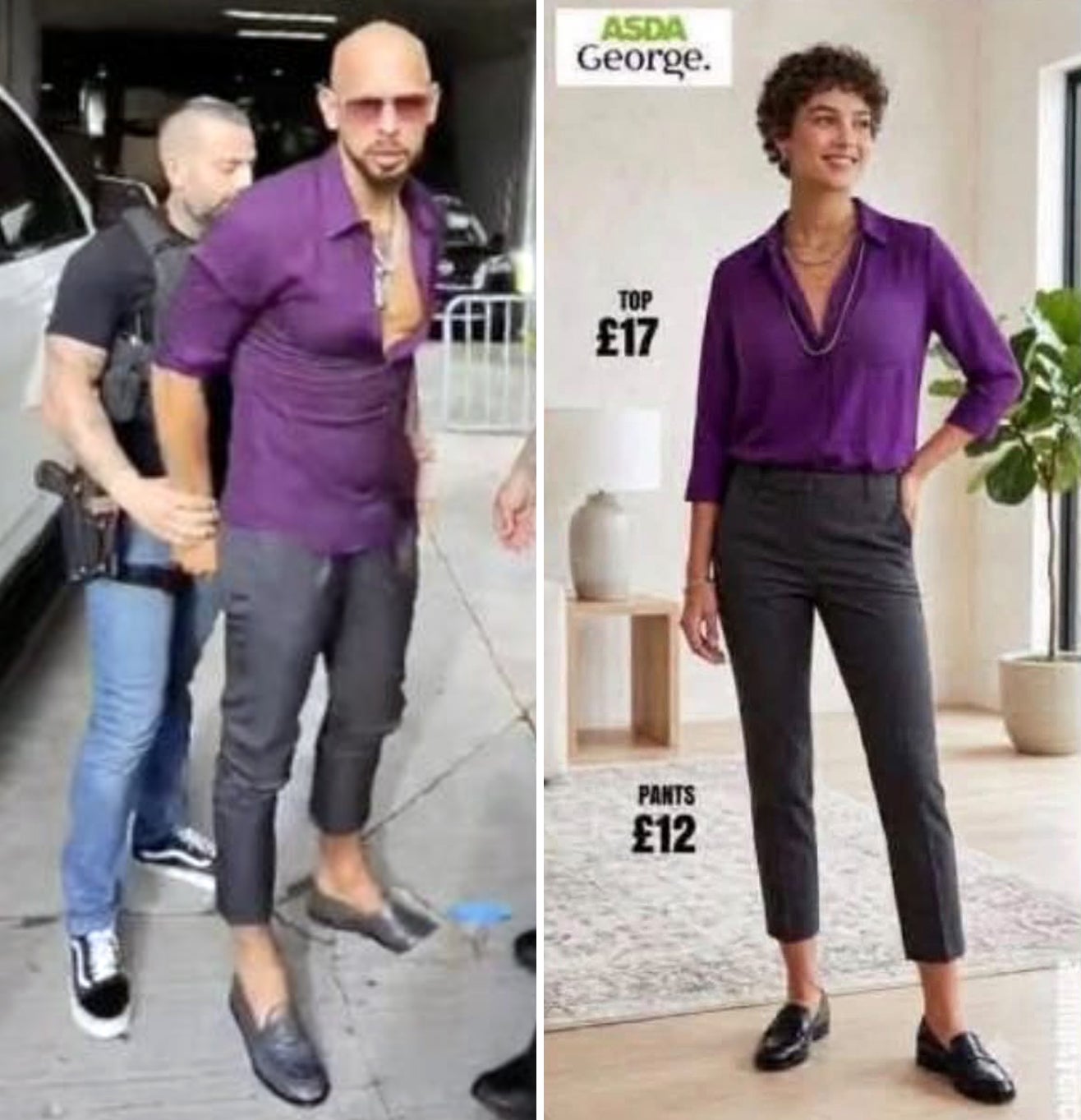 Get the look: Andrew Tate’s latest arrest get-up has people comparing it to high-street brands