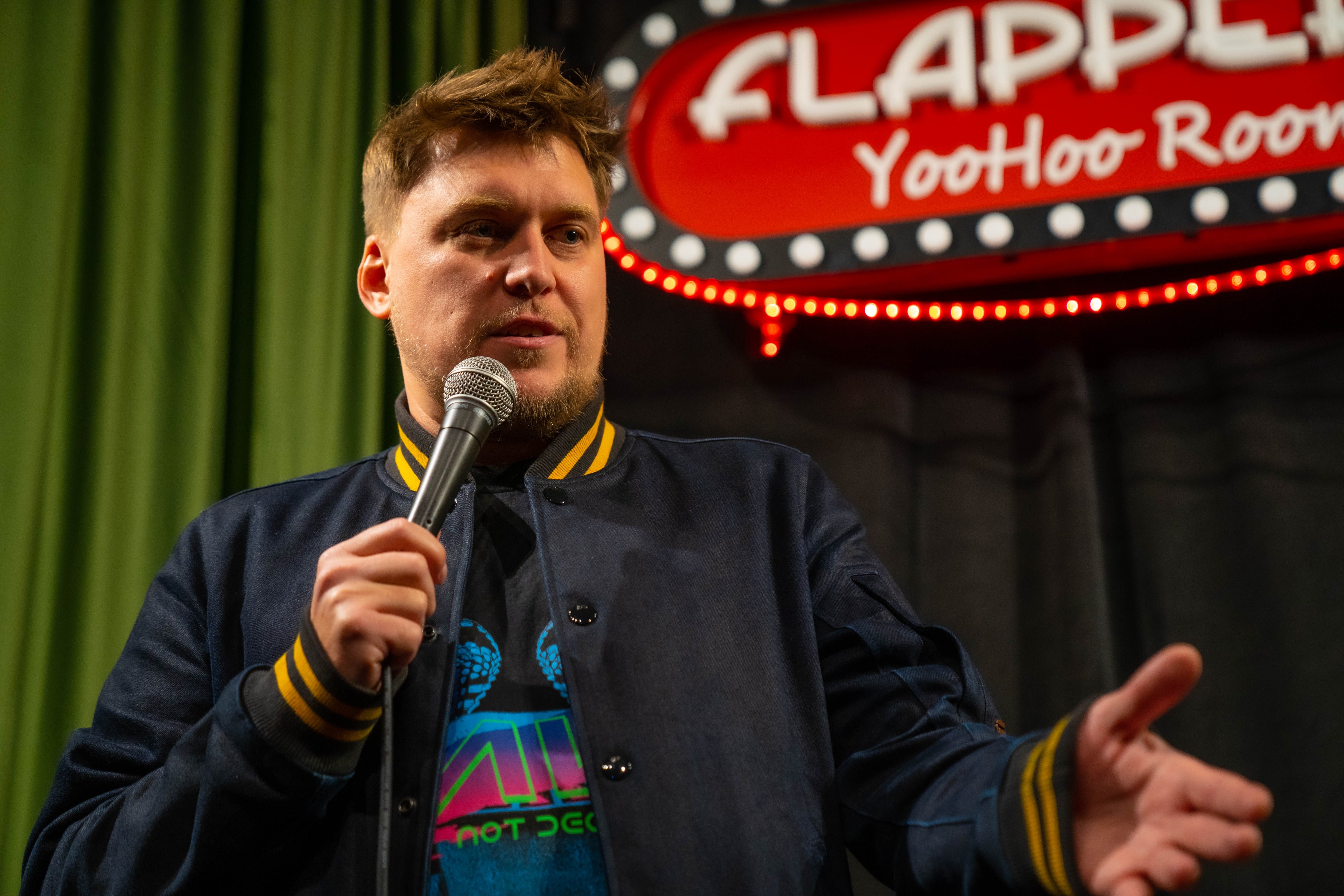 Sasha Nezlobin was a successful comedy star in Russia