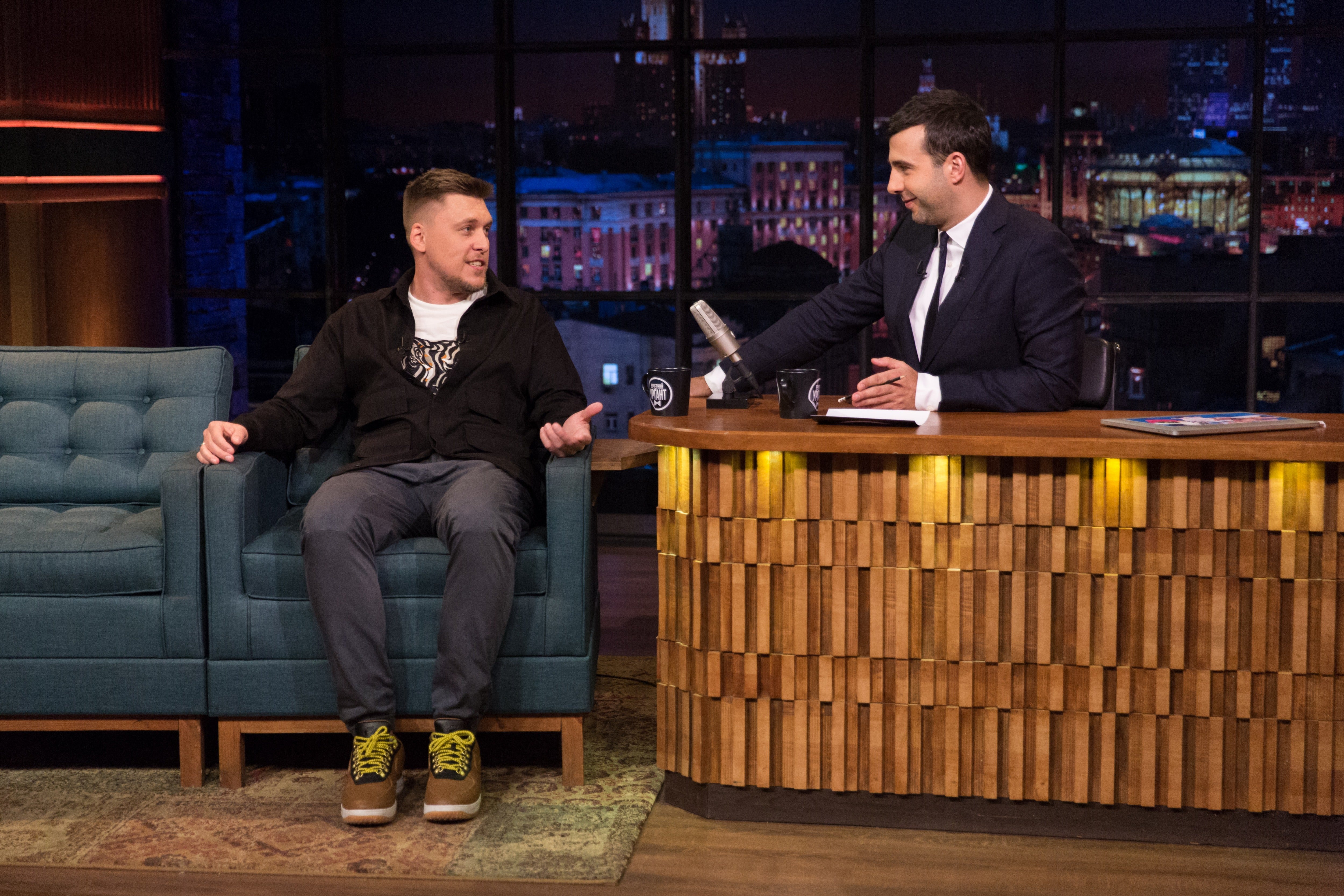 Nezlobin on ‘Evening Urgant’ – a late night chat show in Russia
