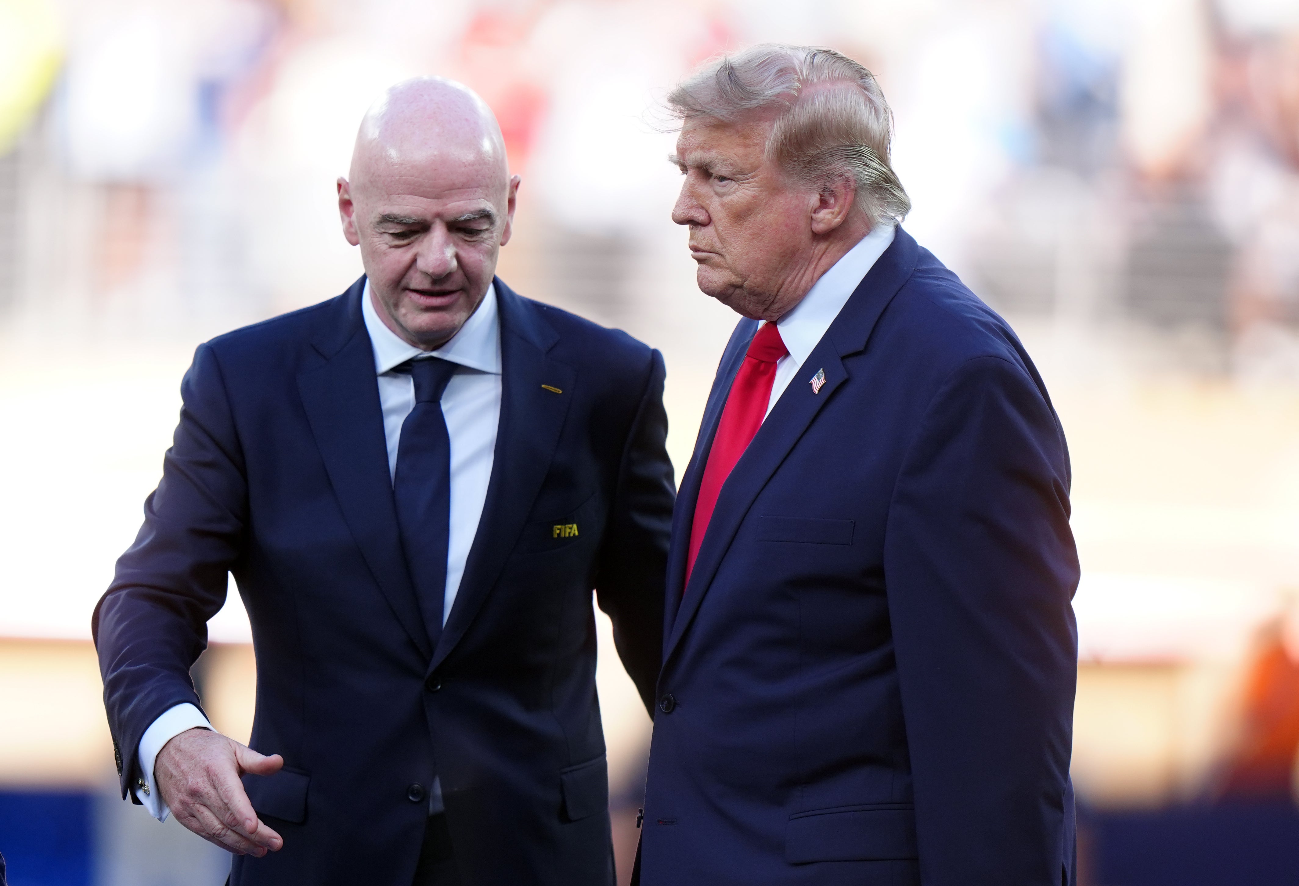 Trump had no issue intervening at the World Cup to suspend USA striker Folarin Balogun’s ban to much controversy