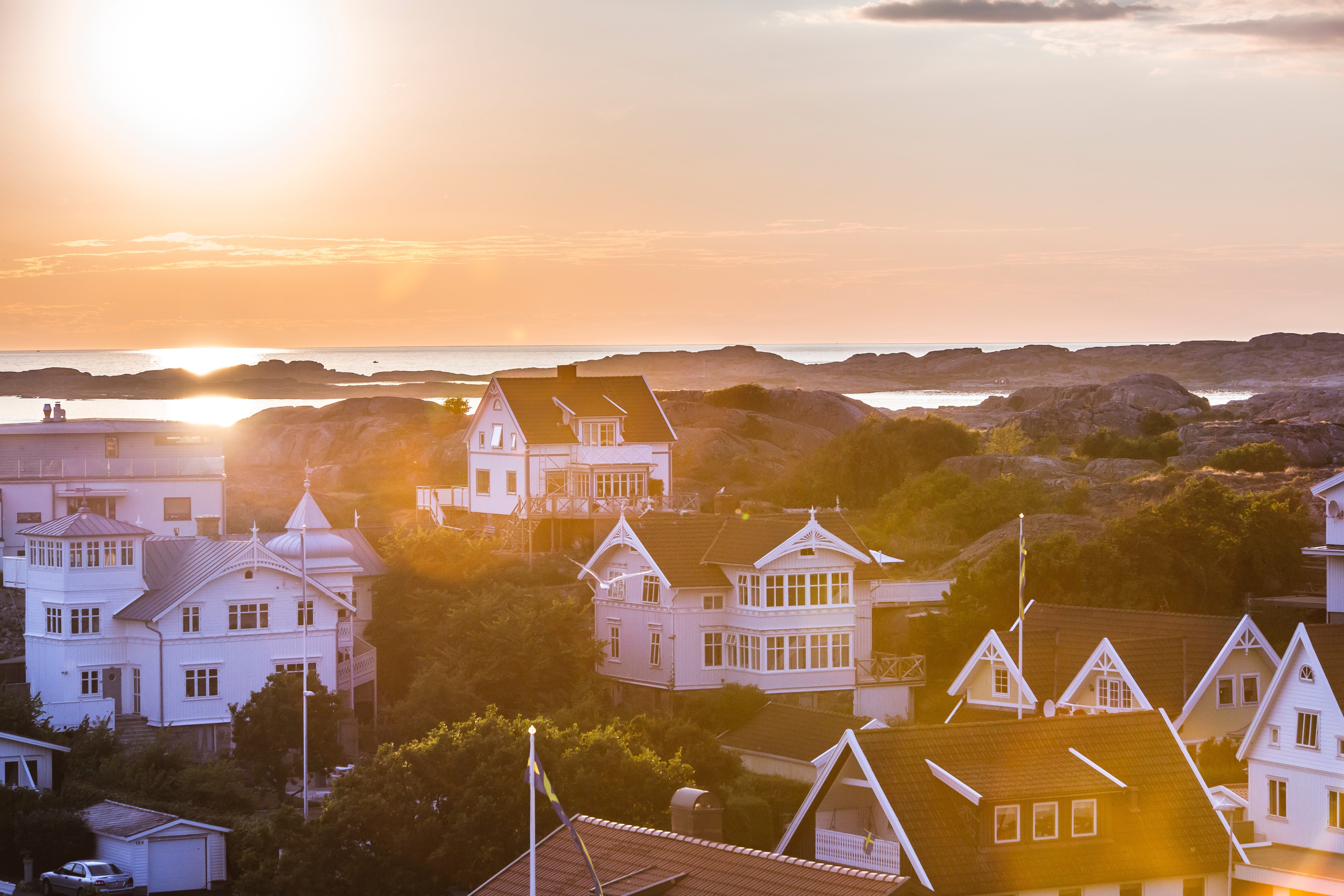 Hönö is home to pretty pastel houses and seafood restaurants, and just an hour from the centre of Gothenburg