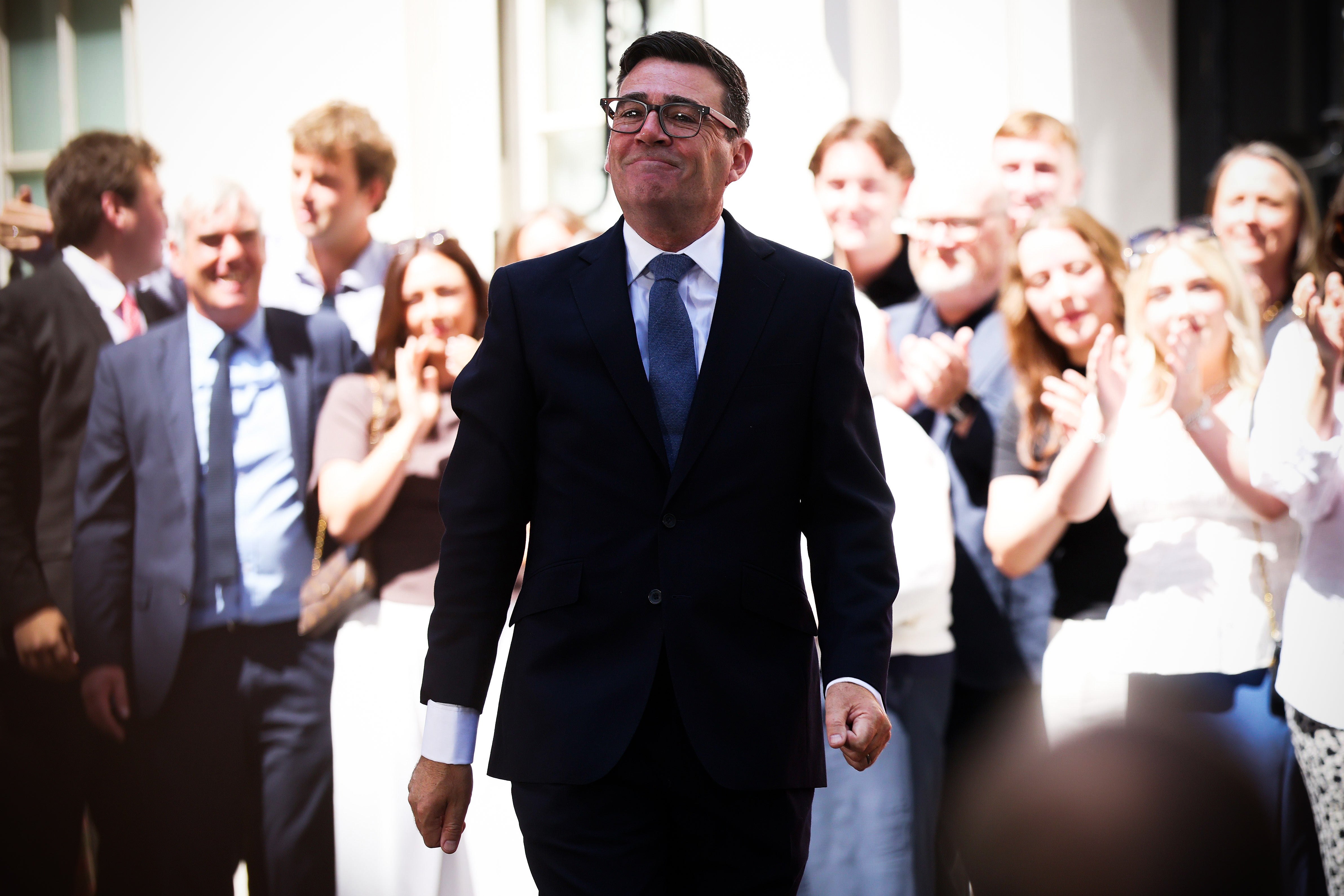 Andy Burnham enters Downing Street after becoming prime minister