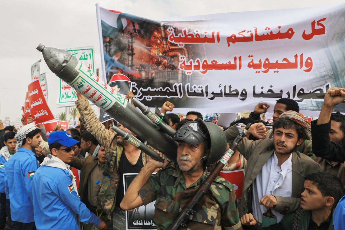 Yemens Iranian-backed Houthis say they will block Saudi shipping at Red Sea gateway Yemens Iranian-backed Houthis say they will block Saudi shipping at Red Sea gateway