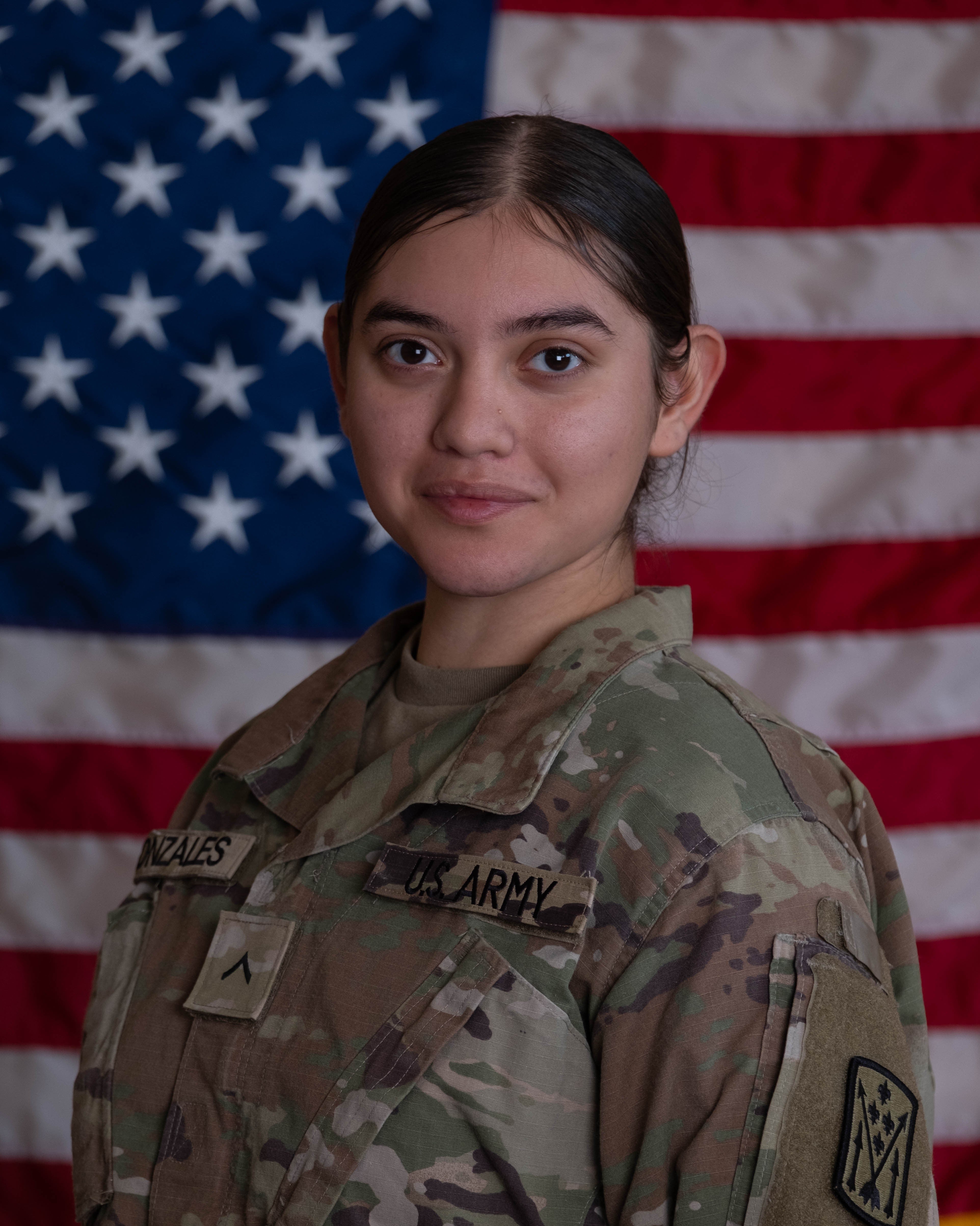 Pvt. Isabella Gonzales, 19, of Carrollton, Texas (AP)