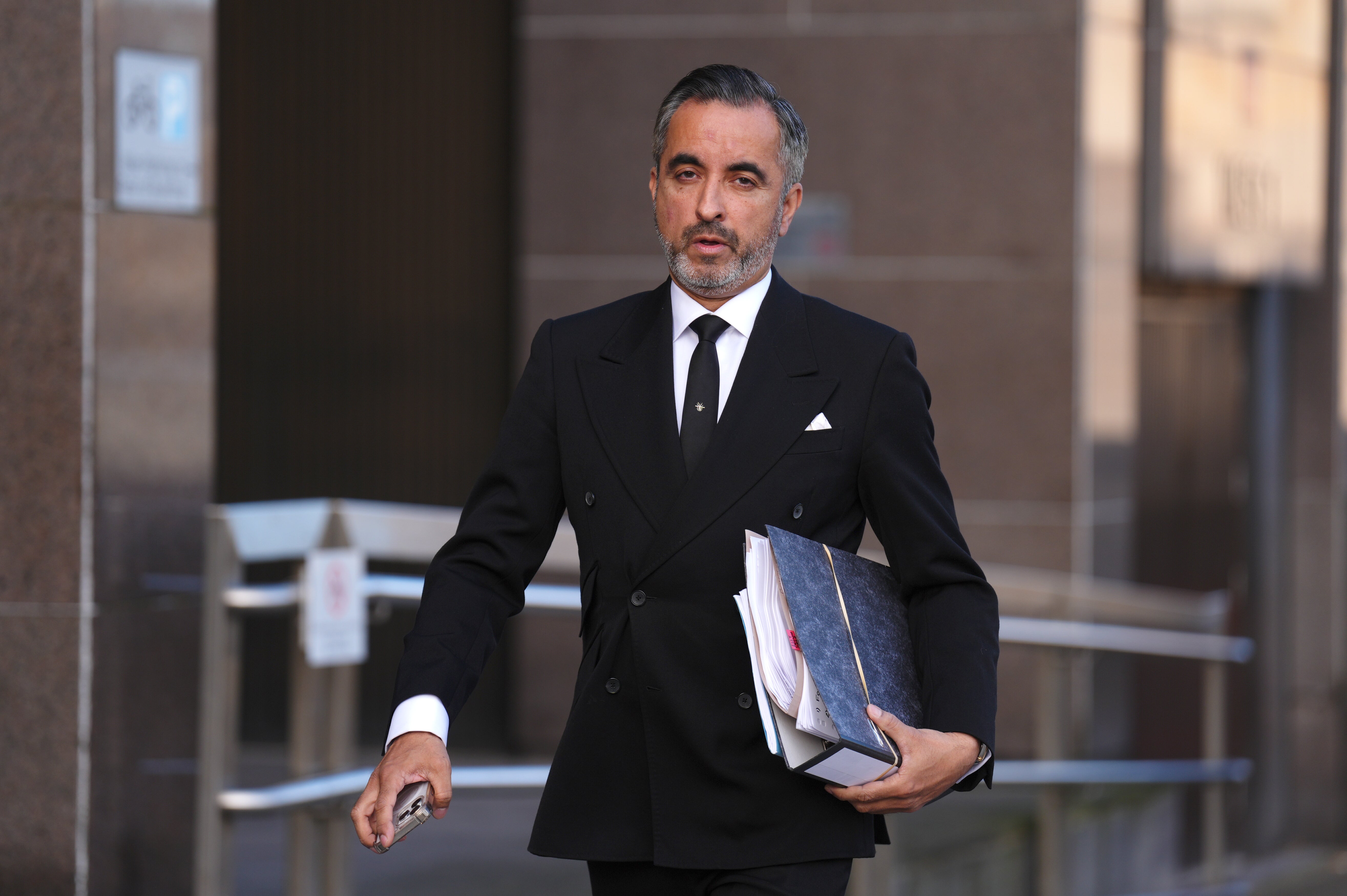 Solicitor Aamer Anwar issued a statement on behalf of Blair Jenkins, who was the Yes Scotland chief executive. (Andrew Milligan/PA)