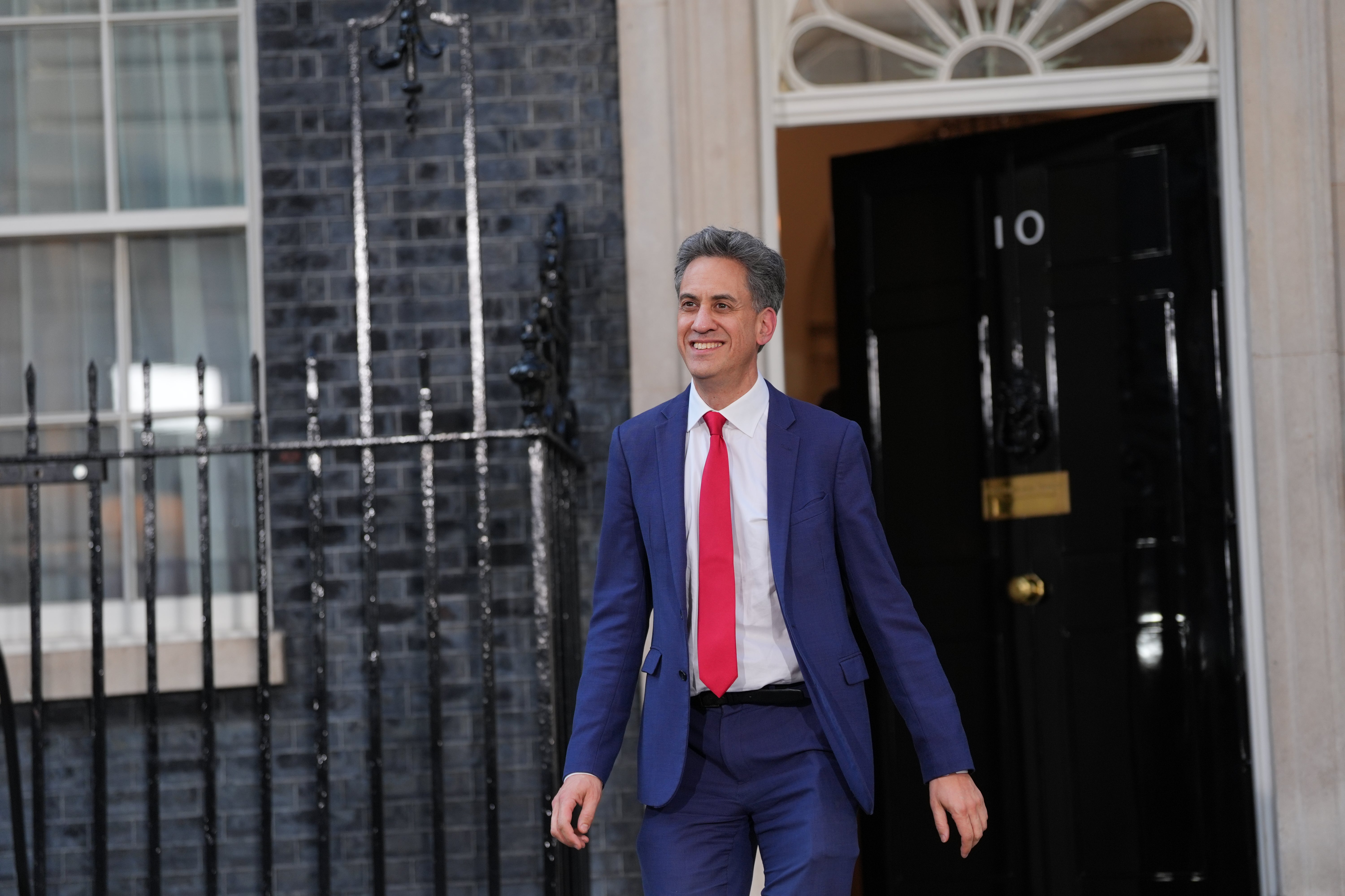 New Foreign Secretary Ed Miliband leaving number 10 Downing Street (Yui Mok/PA) (PA Wire)