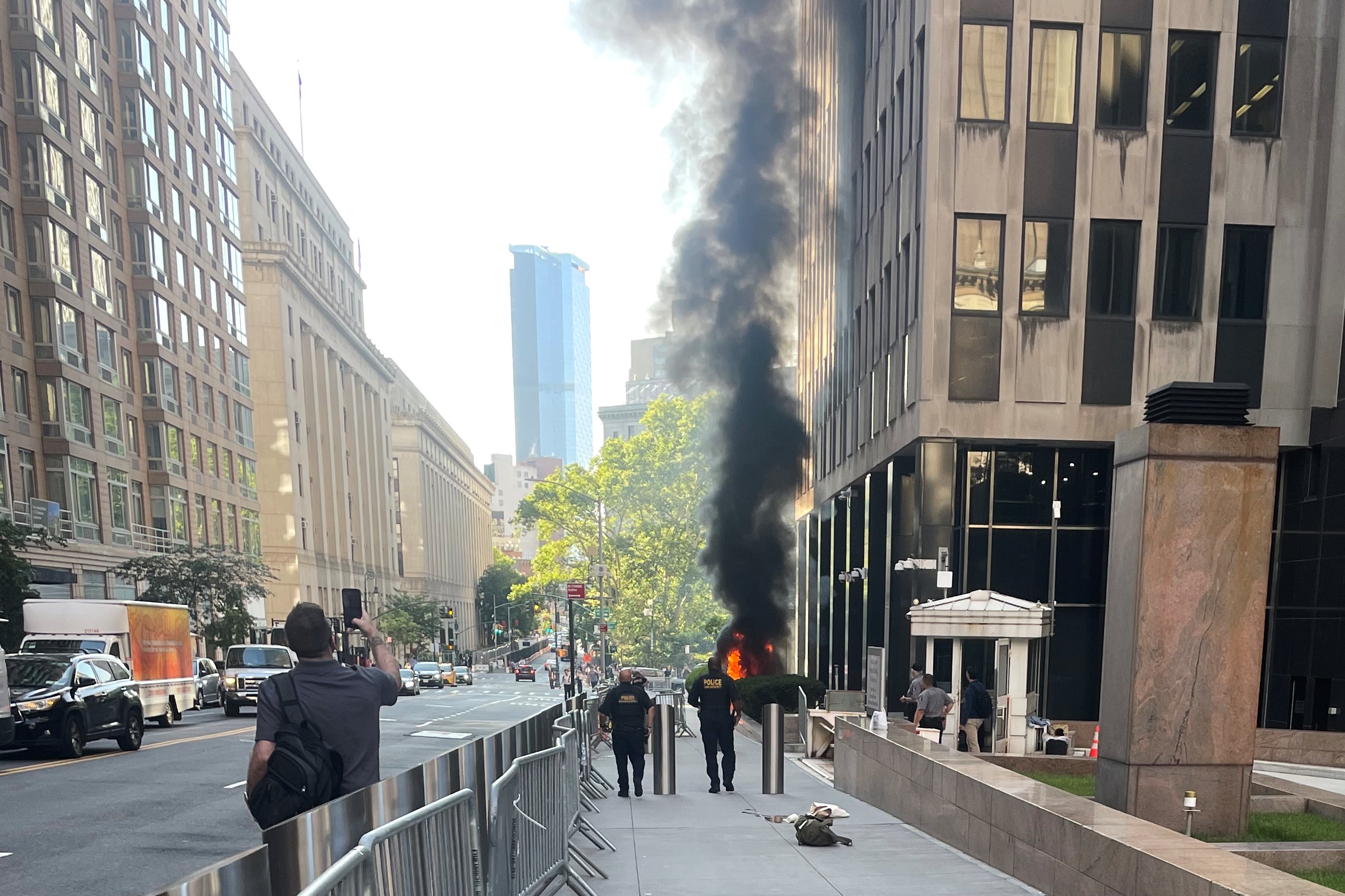 NY-EDIFICIO FEDERAL-INCENDIO