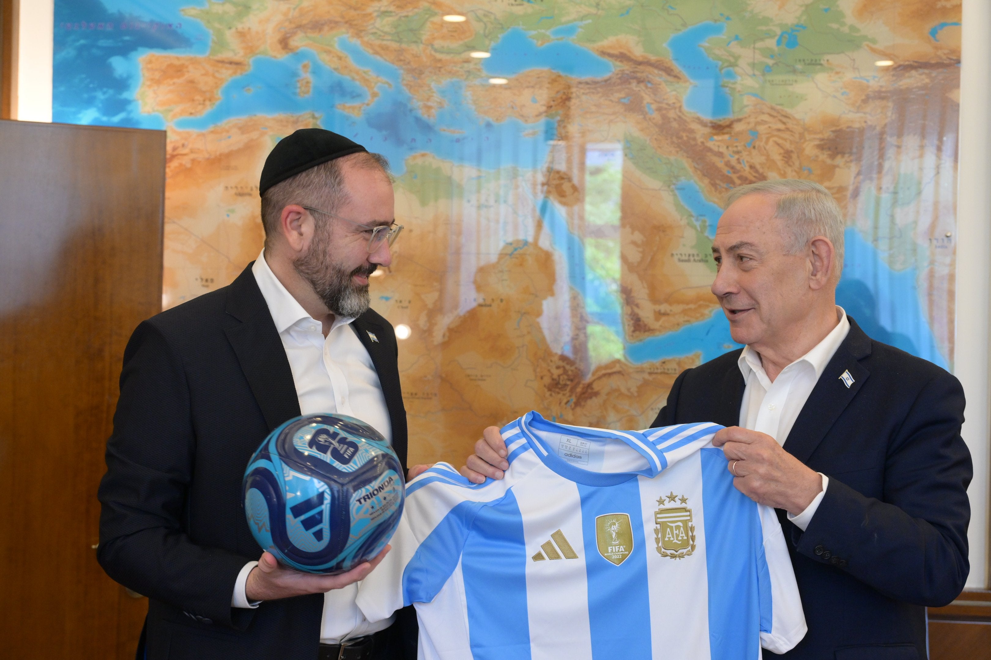 Netanyahu said he wanted Argentina to win