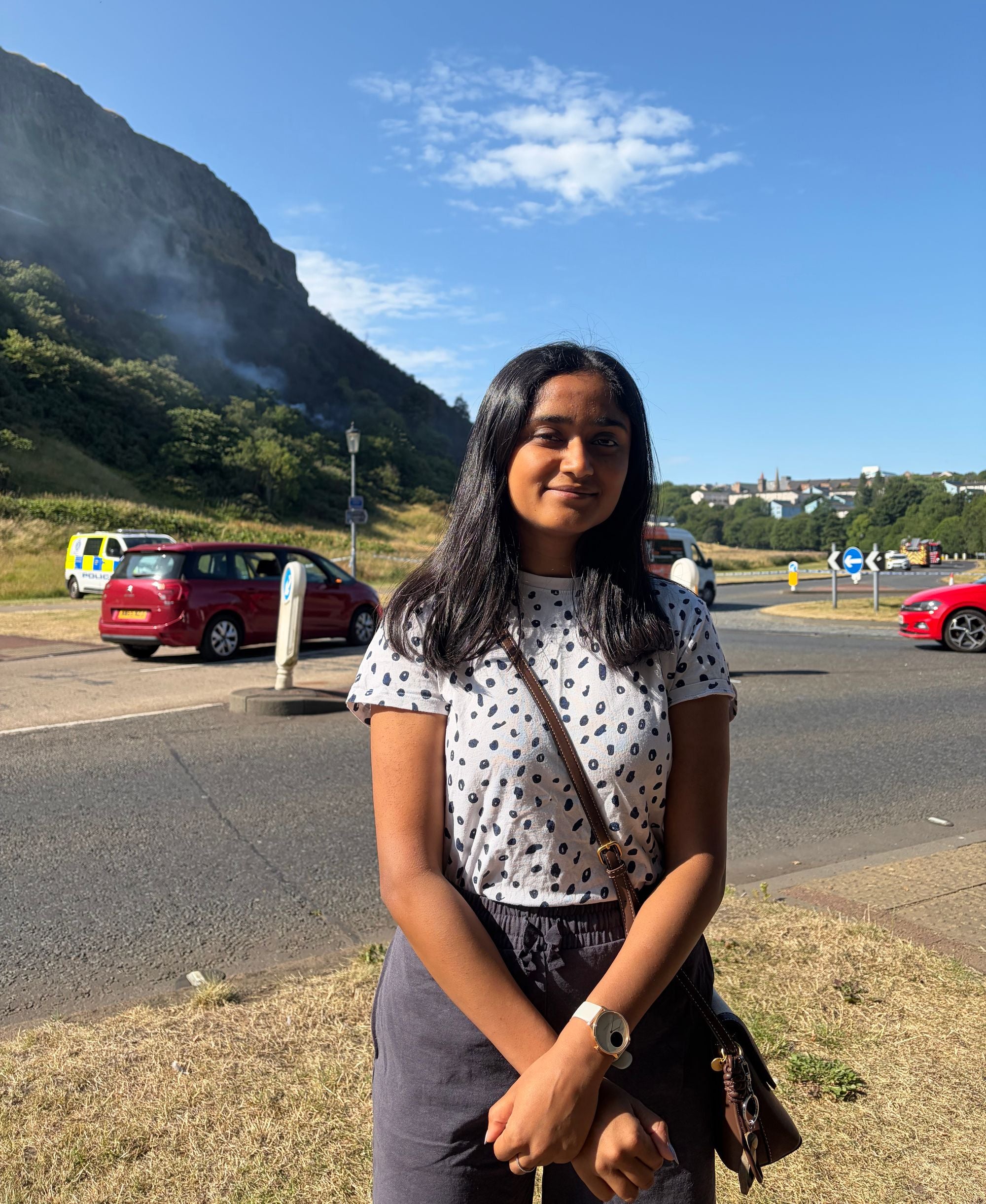 Edinburgh University student Mahek Jayantilial described the fire as ‘upsetting’ (Neil Pooran/PA Wire)