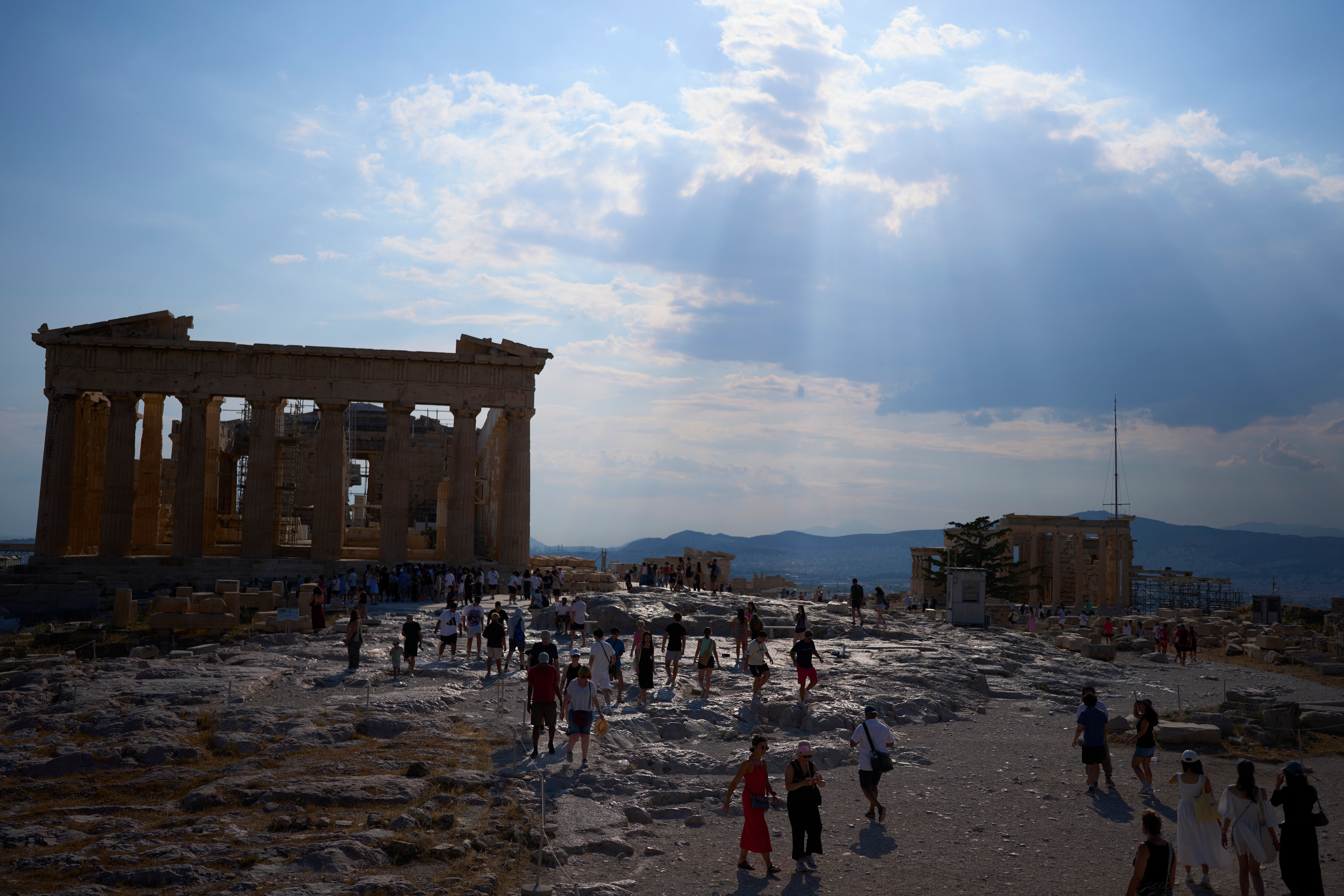 GRECIA-ATAQUE EN LA ACRÓPOLIS