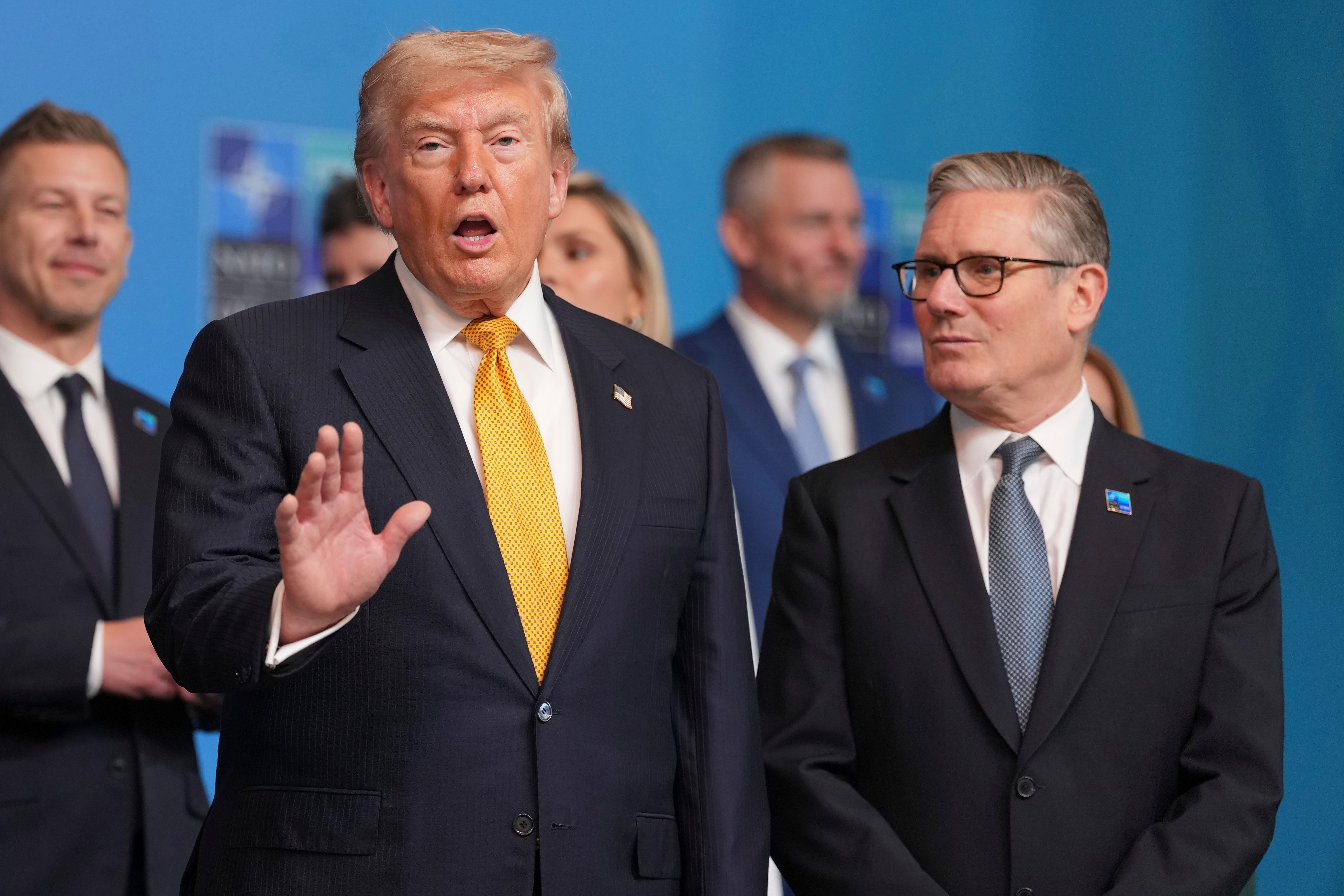 The president and Sir Keir Starmer – formerly dubbed the ‘Trump Whisperer’ – in Ankara for a Nato summit (Getty)